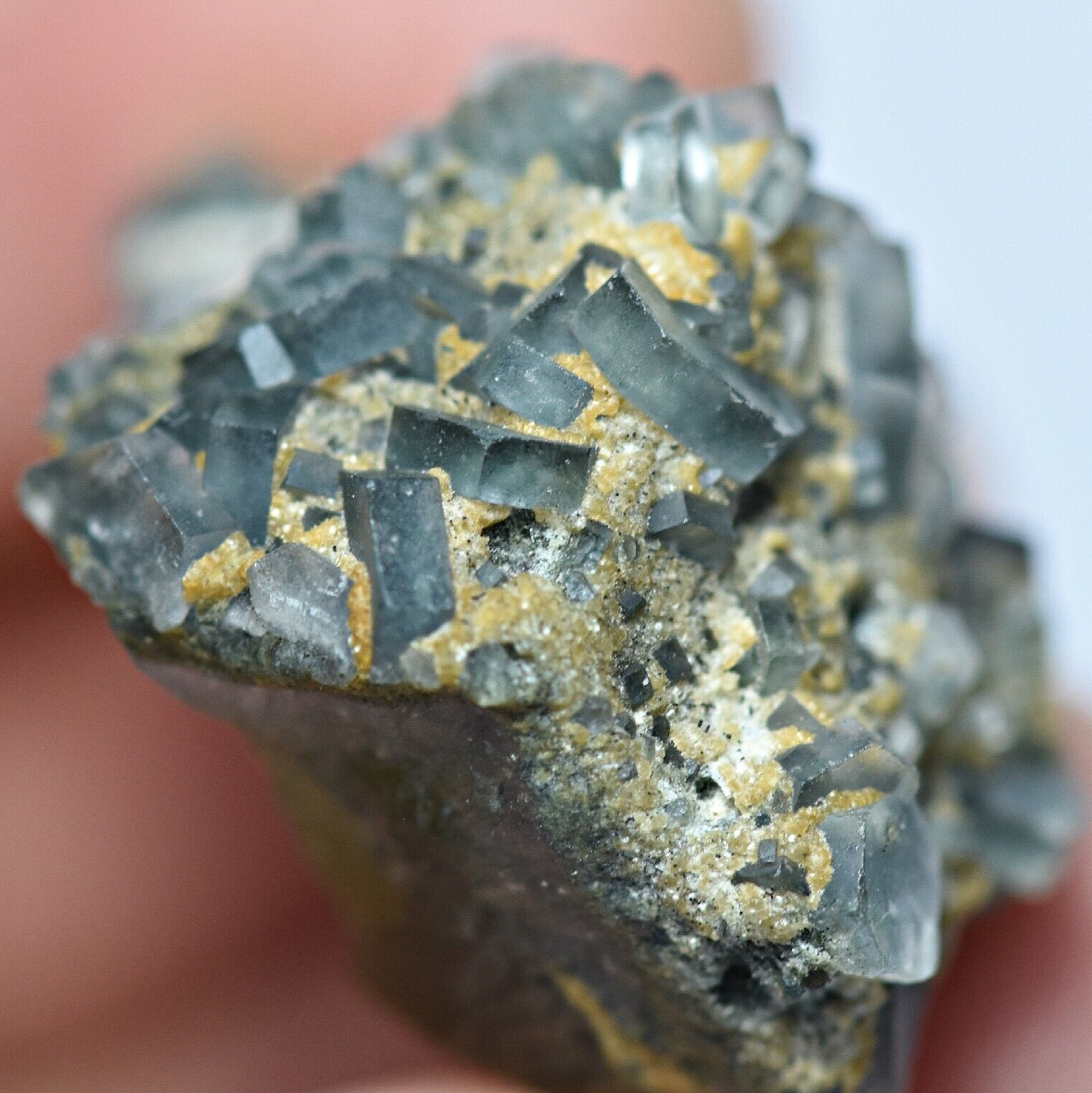 43 CT Rare Vorobyevite Beryle Crystals W/ Pink Kunzite and Tourmaline On Matrix