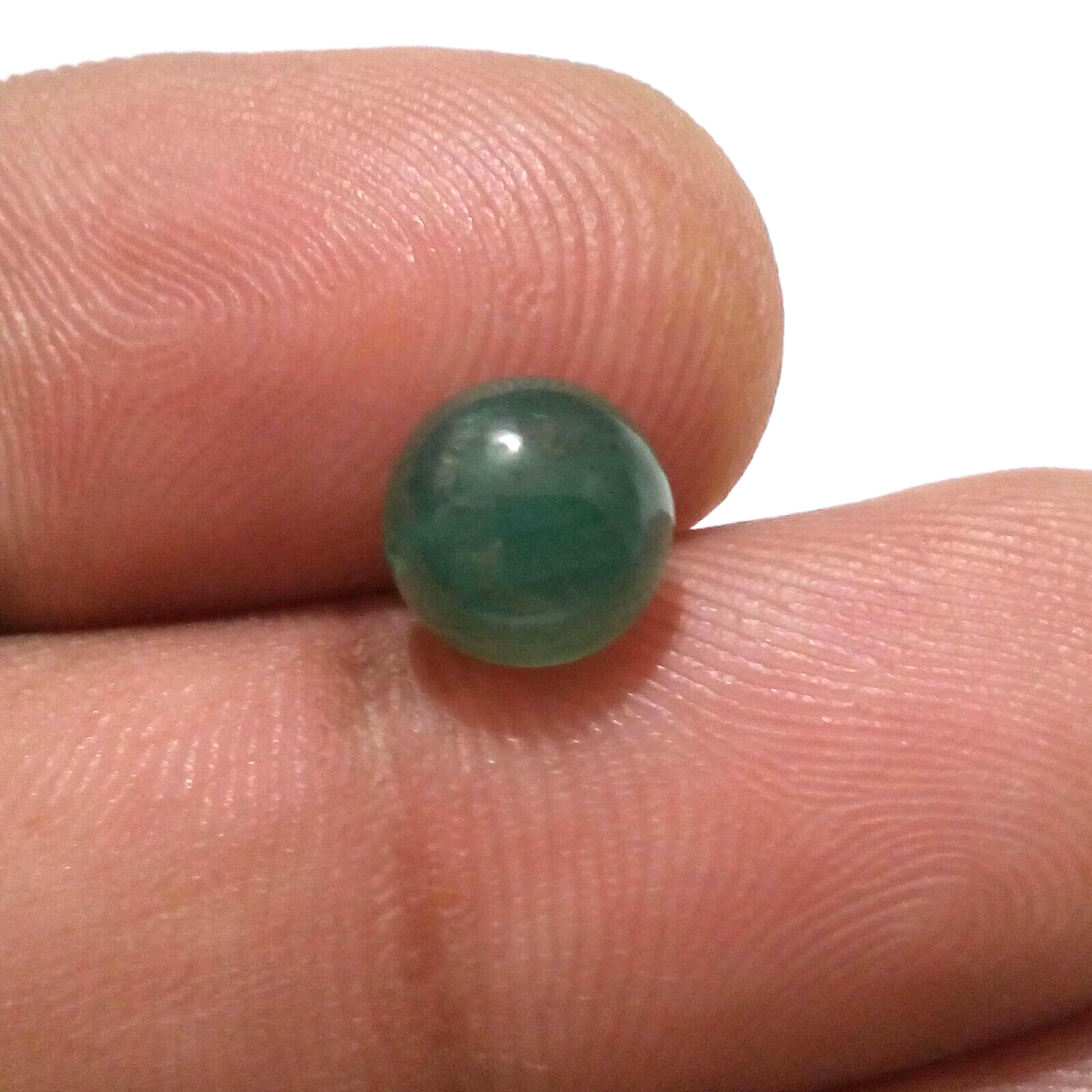 Single Piece Fabulous Top Zambian Emerald Cabochon Round 2.20 Crt Loose Gemstone