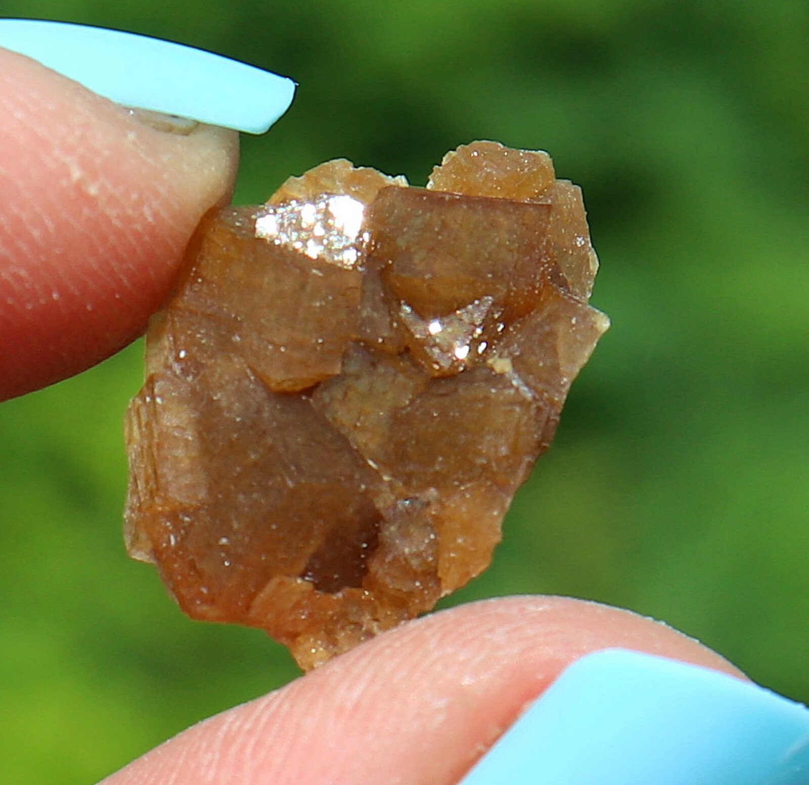 Andradite Garnet Gemmy Golden Brown From Dal’negorsk Russia 1.8 Cm’s
