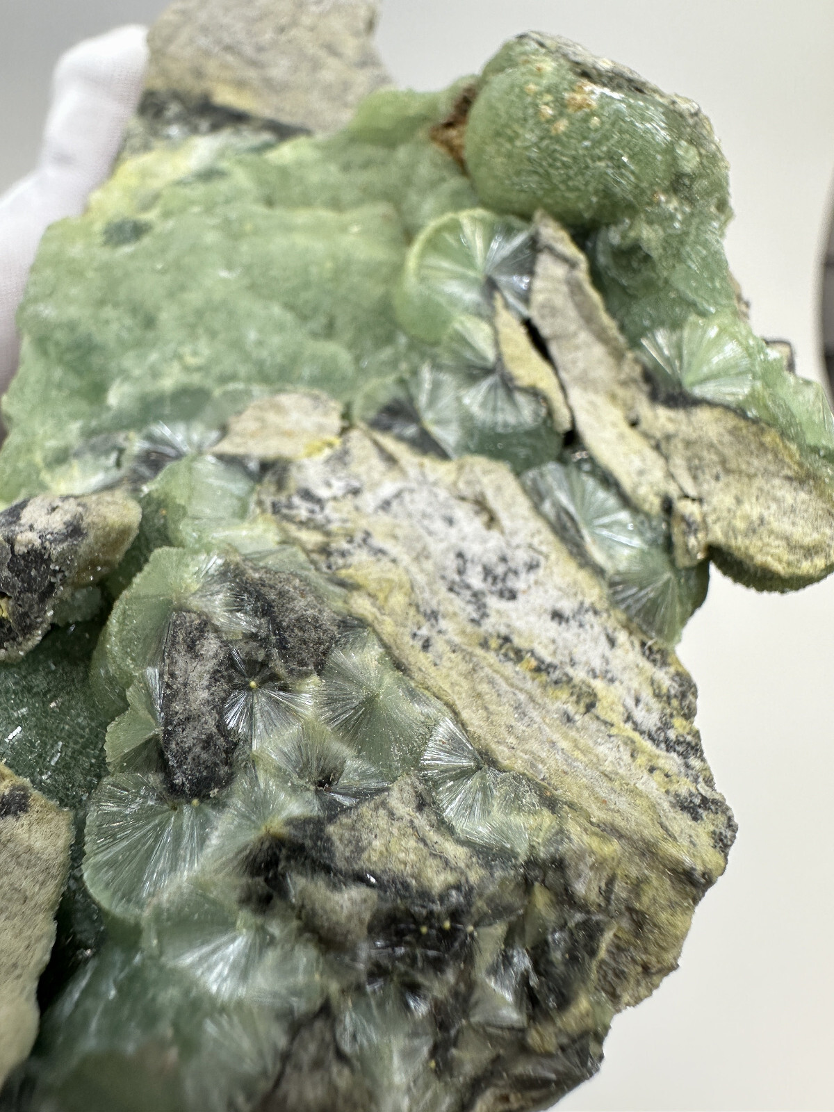 Beautiful RARE GREEN / BLACK Wavellite Specimen from Arkansas