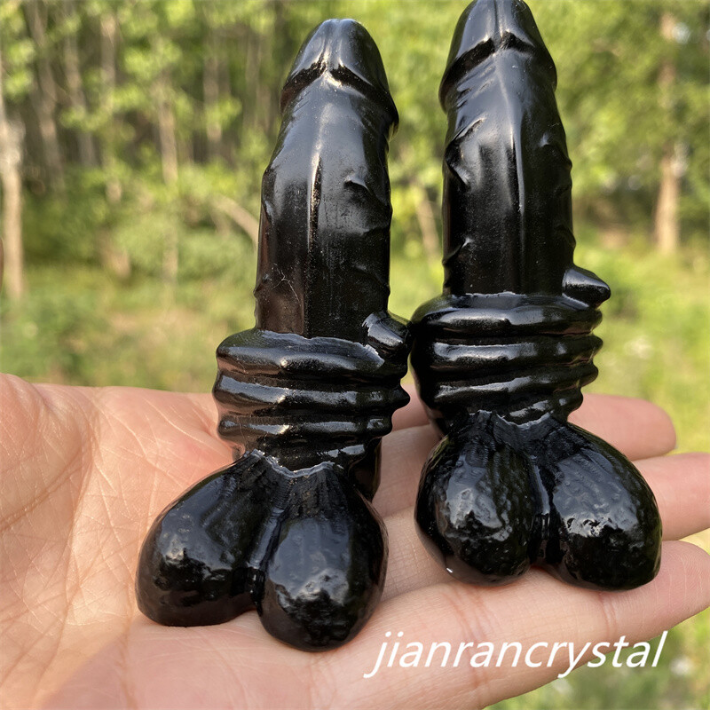 2″ Natura Obsidian Quartz Skull Hand Carved Crystal Skull Reiki Healing 1x