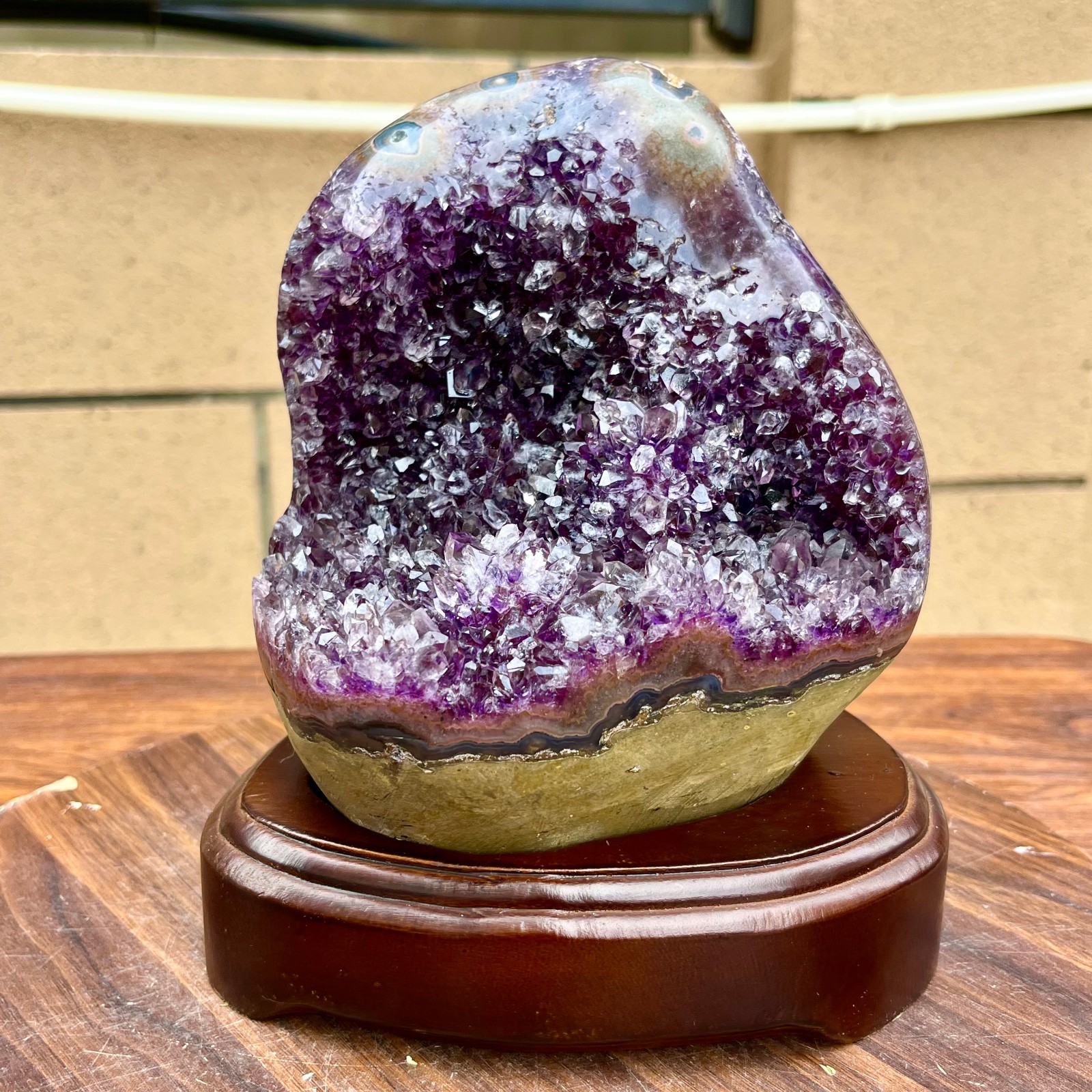 6.71LB Natural amethyst, quartz ore body Uruguayan amethyst crystal block