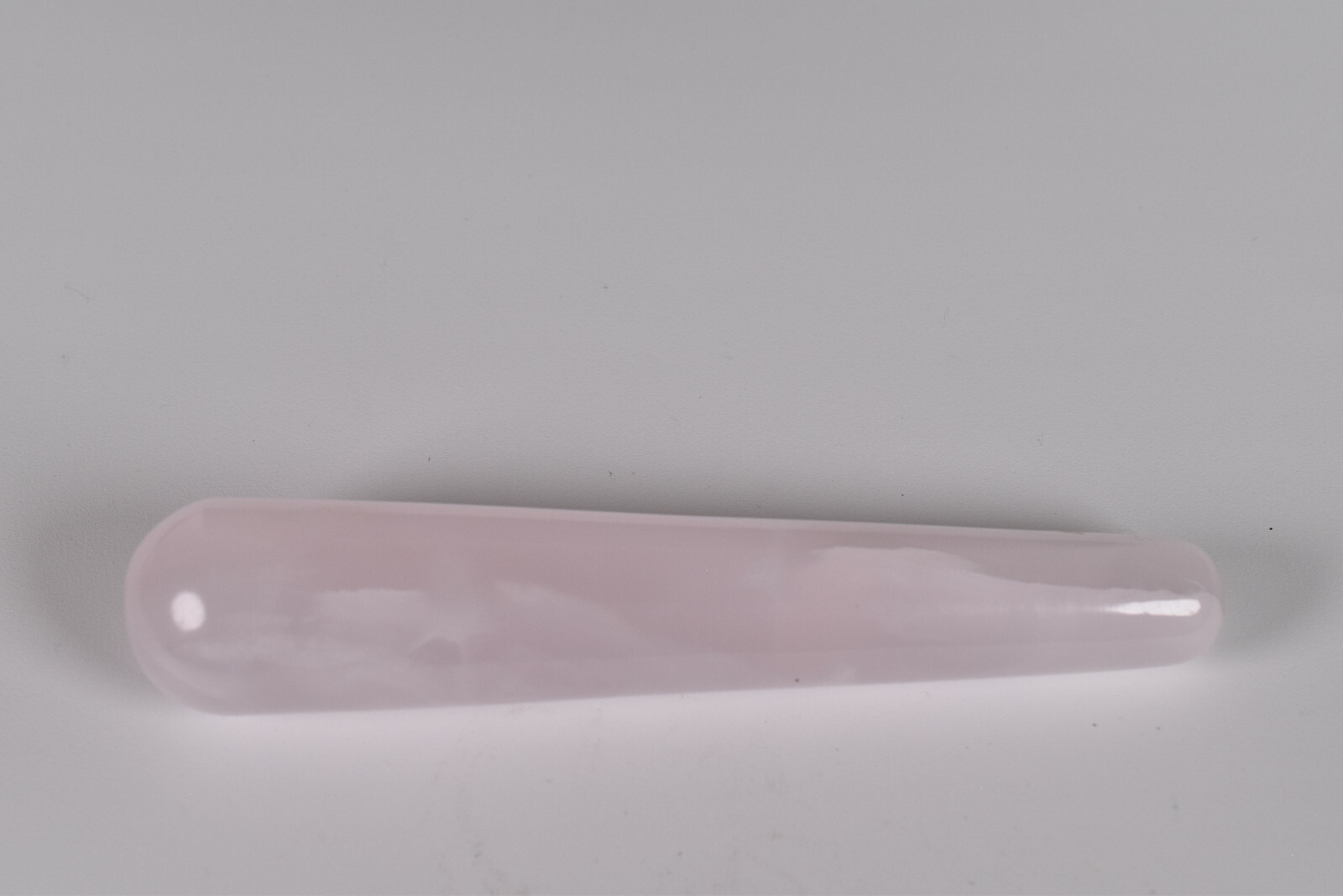 Pink Mangano Calcite Massage Wand Fluorescent UV Reactive 11 cm # S4