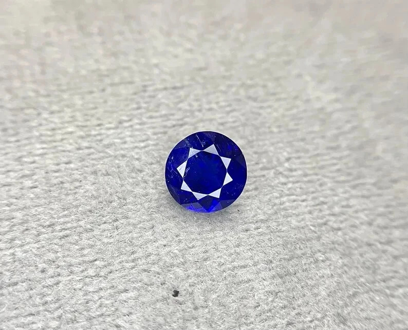 10 Ct+ Extremely Rare Natural Blue Tanzanite Round Certified Loose Gemstone