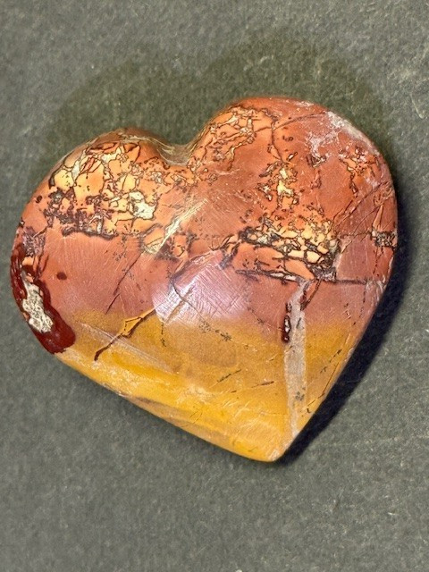 RARE & BEAUTIFUL: 1 5/8 ” MOOKAITE JASPER,MOROCCO.BOTH SIDES NICE!