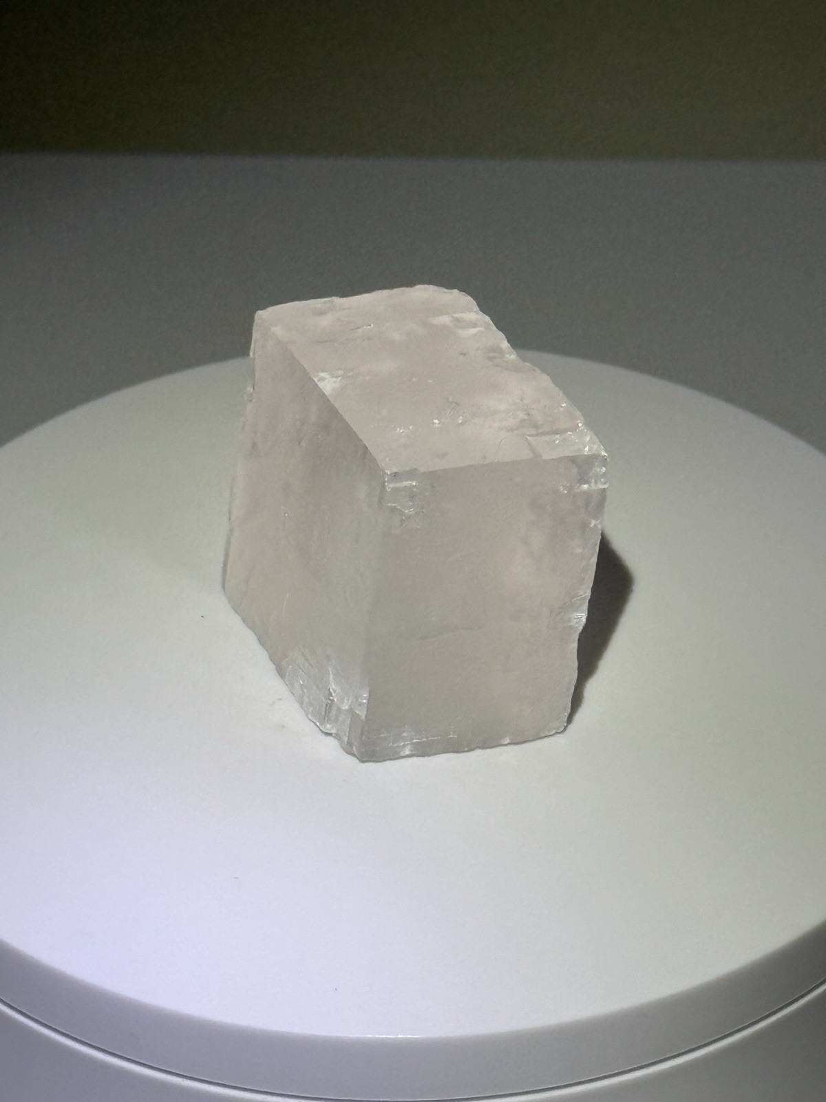 ETHEREAL Iceland Spar Calcite Crystal Specimen w/ Terlingua-type Fluorescence