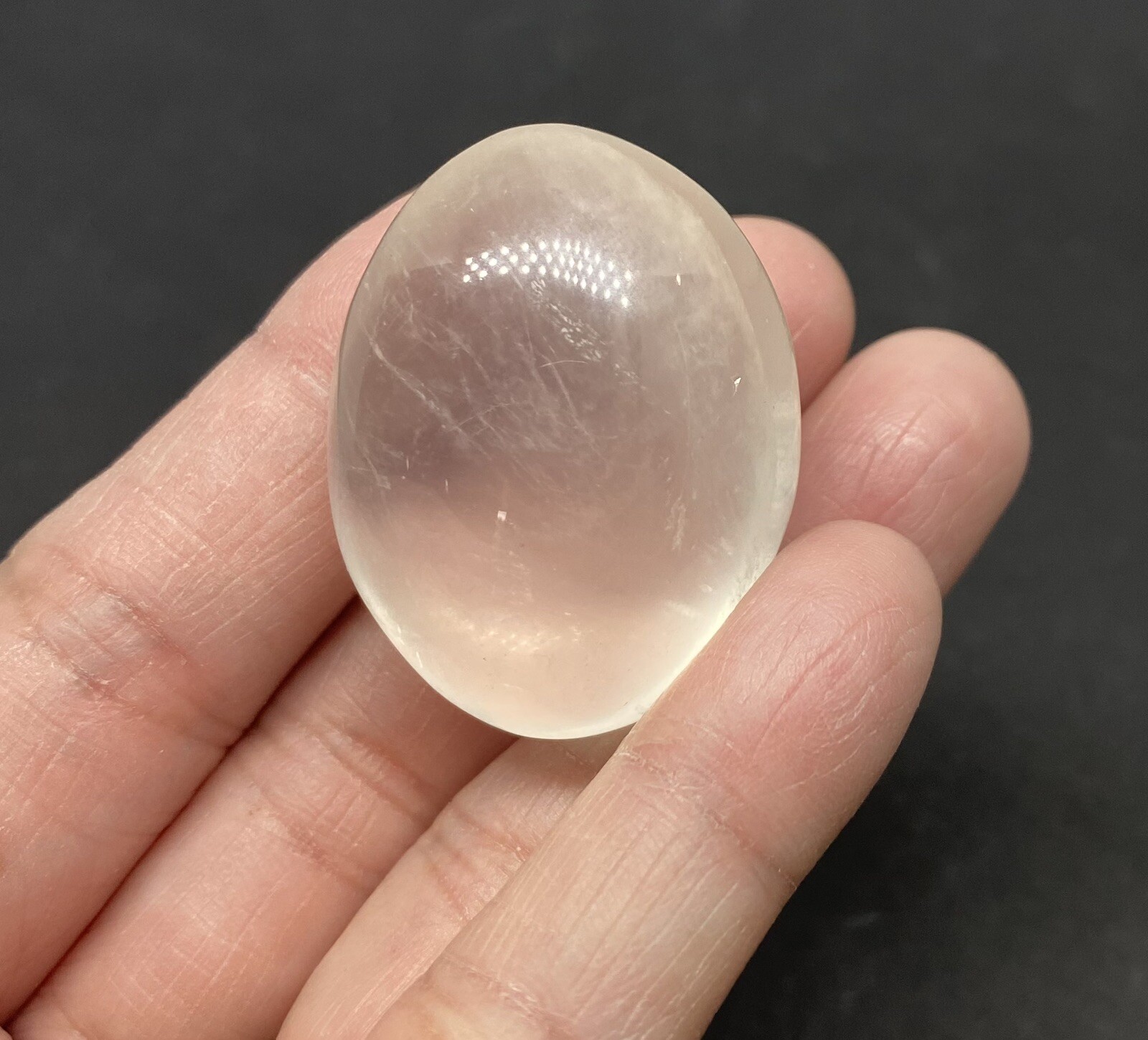 Girasol Genuine Quartz Stone from Madagascar 32g over 1 1/2in