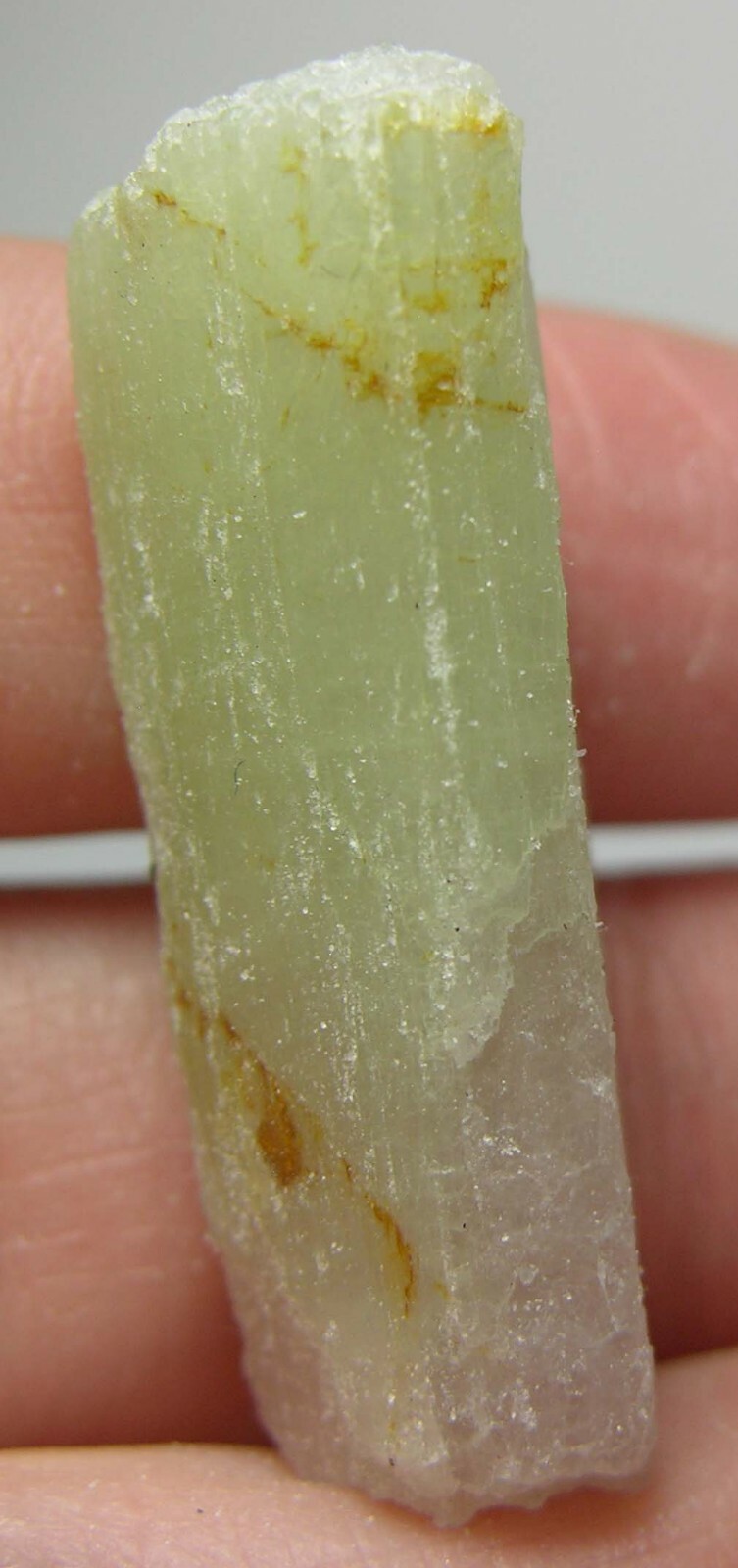 52.40ct Brazil 100% Natural Bi-Color Tourmaline Crystal Specimen 10.50g 37.00mm