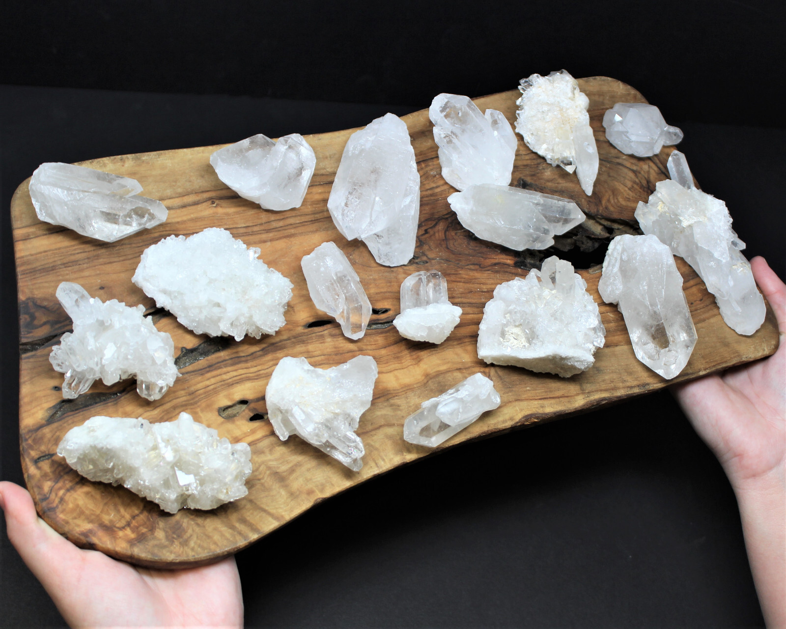 Wholesale Bulk Natural Amethyst & Clear Crystal Quartz Clusters: 8-14 Piece Lot