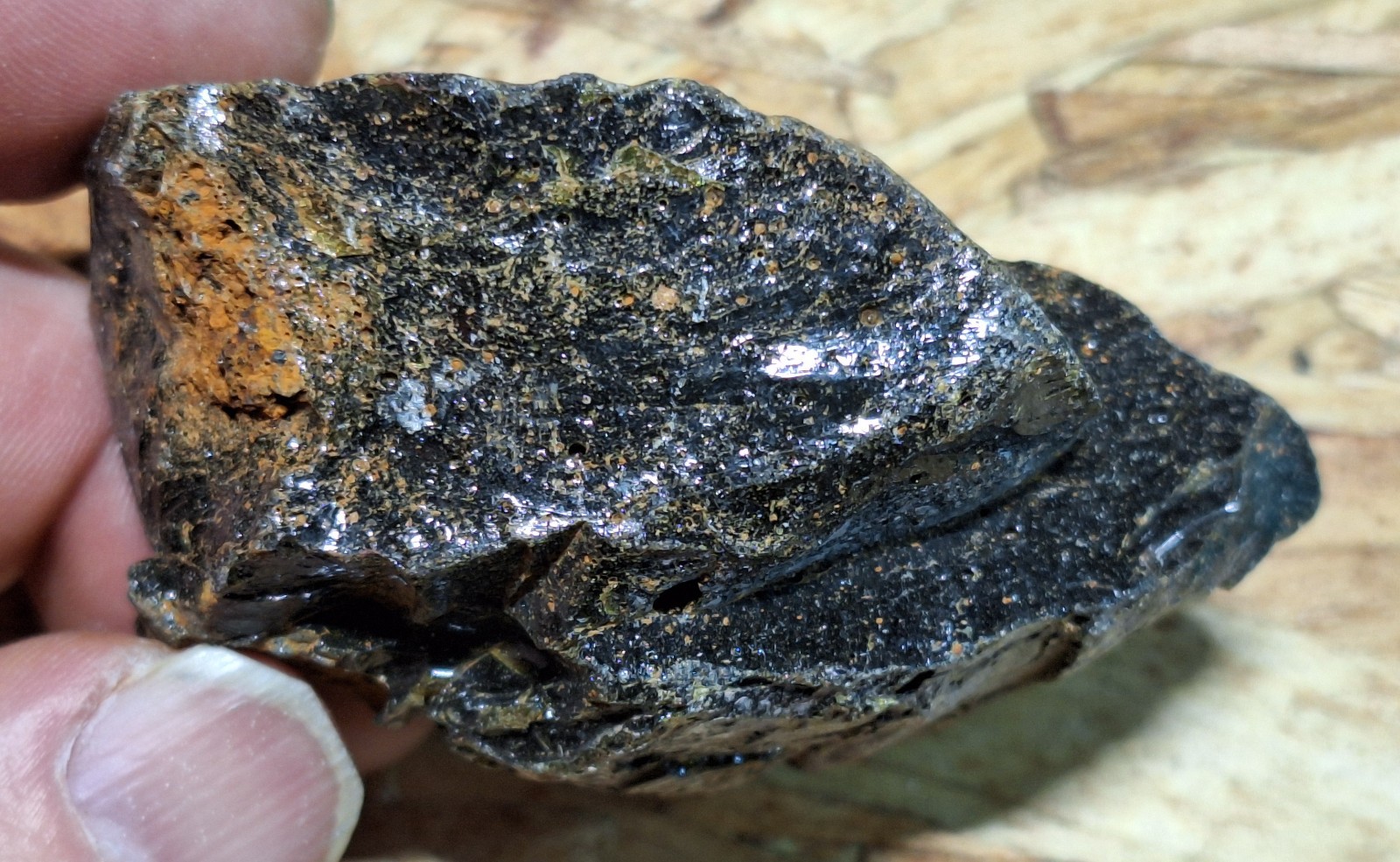 Michigan Leland Blue Stone 150 Year Old Furnace Glass – Slag Glass
