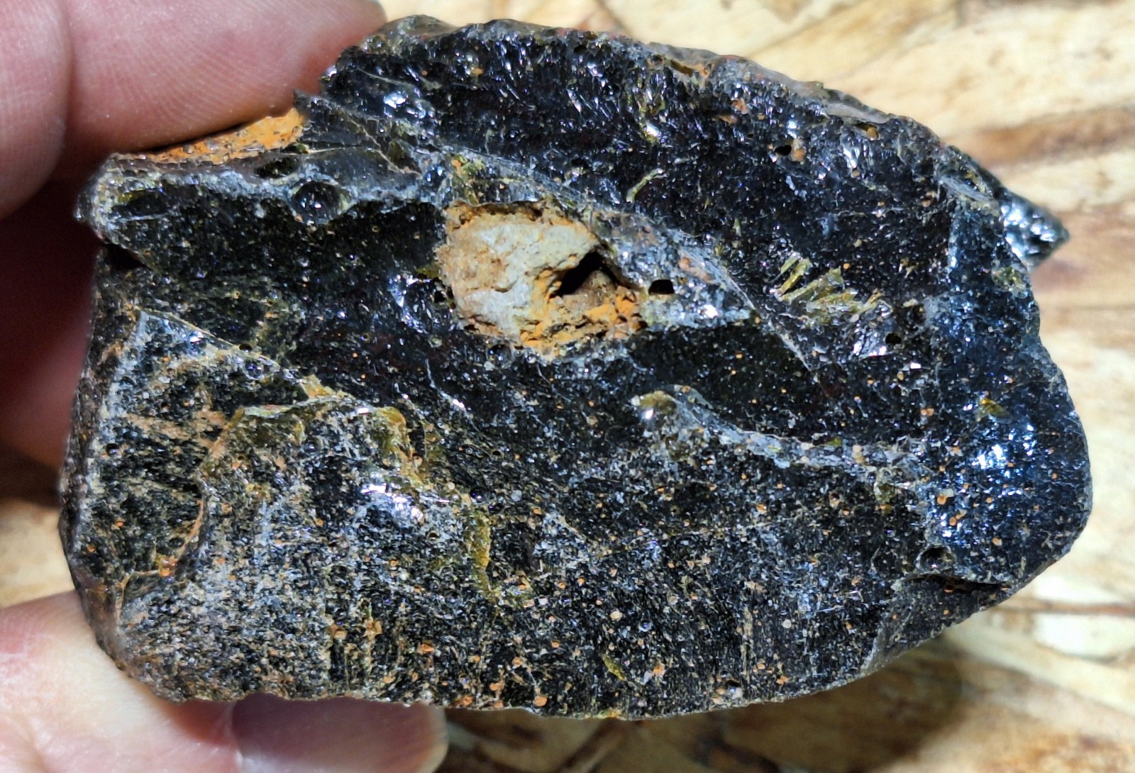 Michigan Leland Blue Stone 150 Year Old Furnace Glass – Slag Glass
