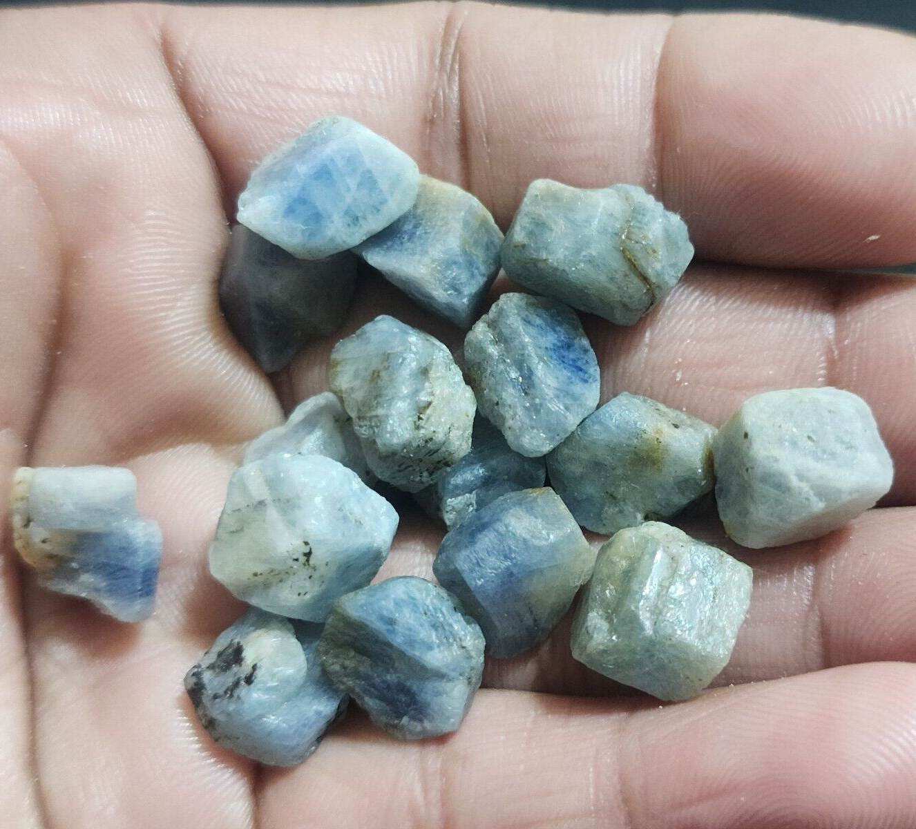 Fantastic Rare Madagascar Blue Sapphire Raw 214 Crt Size 12-16 MM Loose Gemstone
