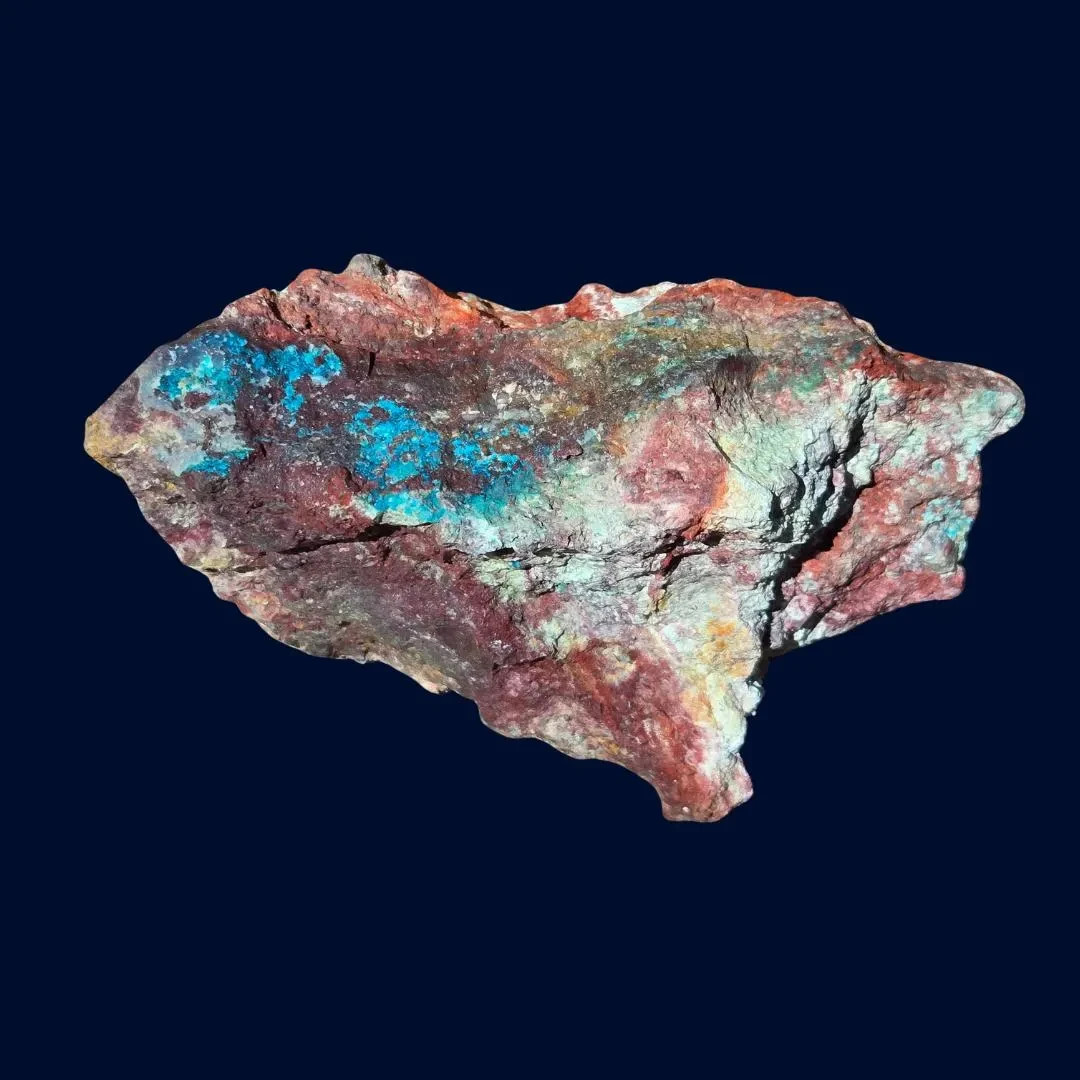 Blue Basin Mine Chrysocolla Copper Ore 302g Nevada Quartz Display Specimen