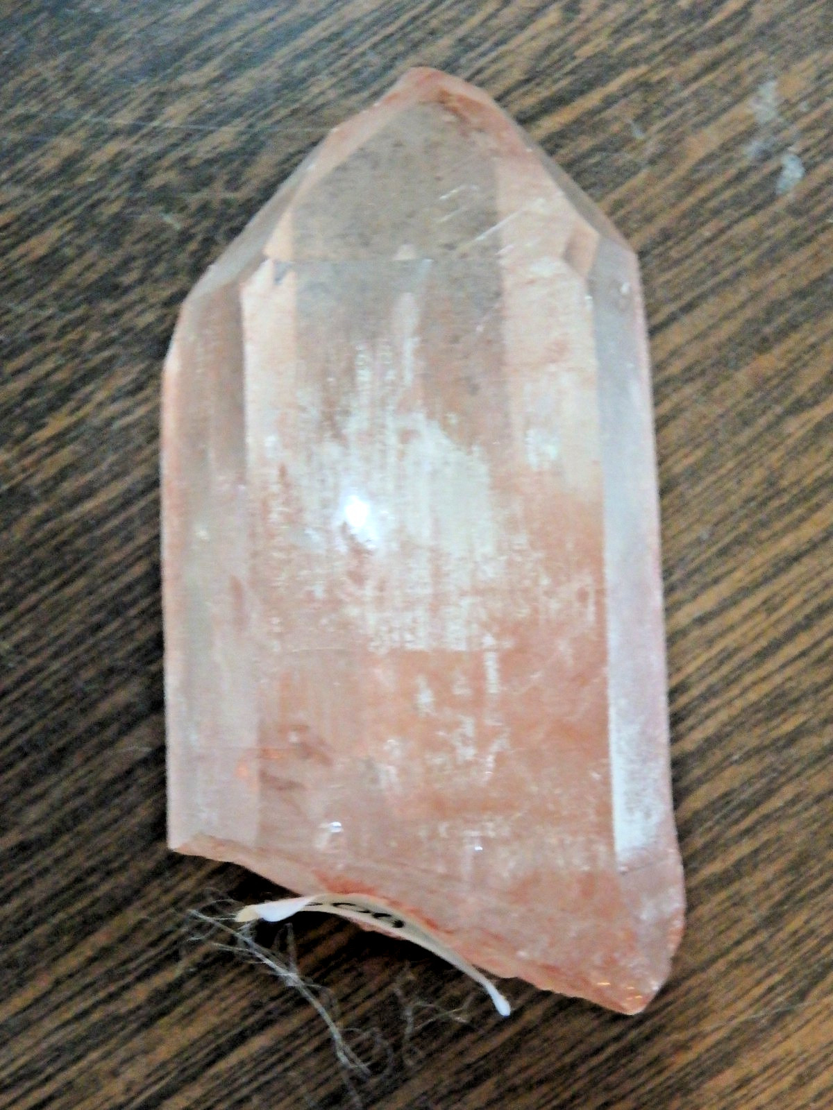 Pretty Crystal Pink Quartz Twin Point Lemurian $60 💗88.3 grams