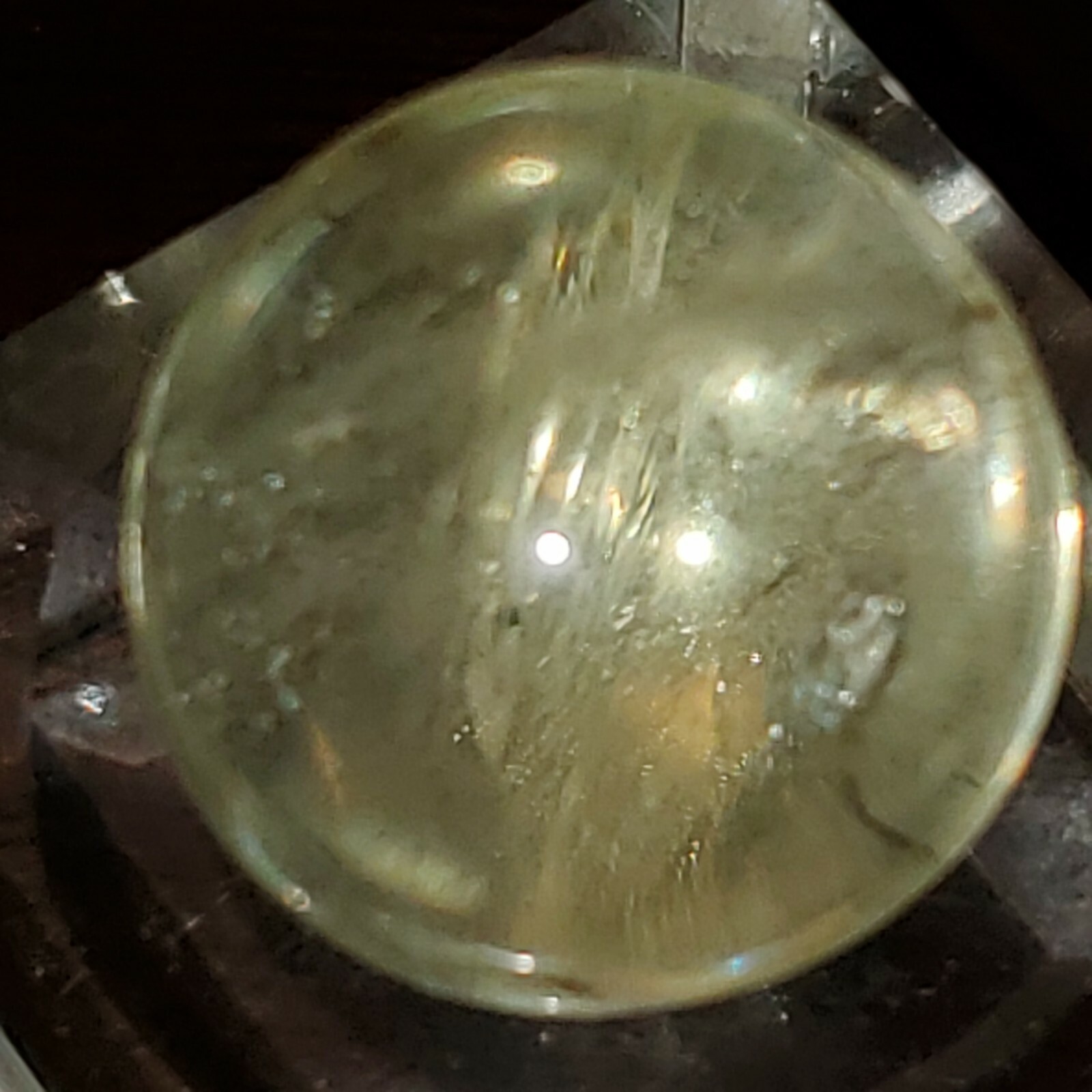 Citrine Sphere Ball Orb Marble 19.3mm, 11g