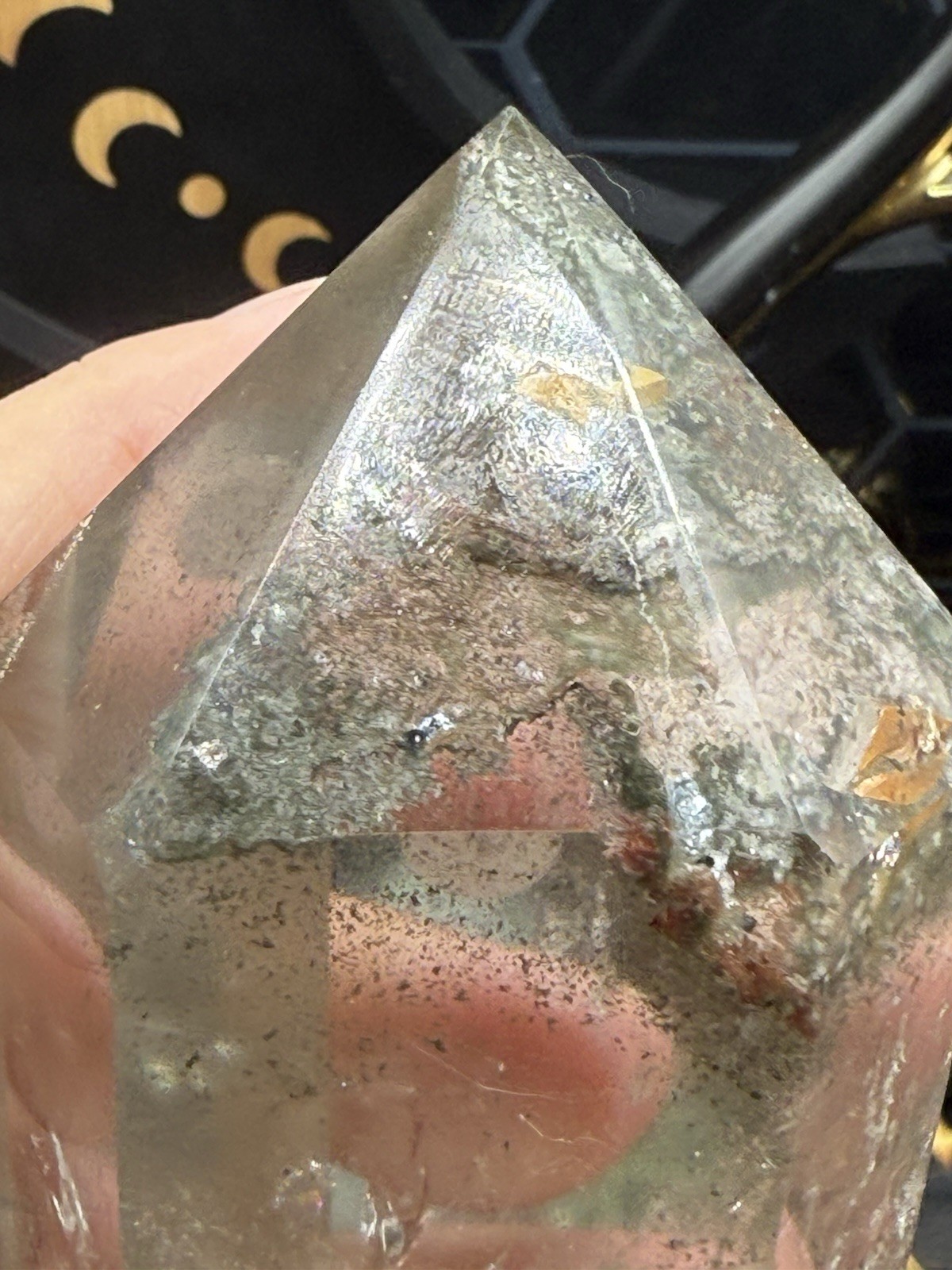 Natural Garden Quartz Lodolite Chunky Tower Freeforms Free ship & Gift