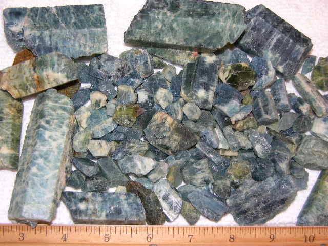 Aquamarine rough crystal deep blue Zambia bigger pieces 1/2 pound 3 plus pieces