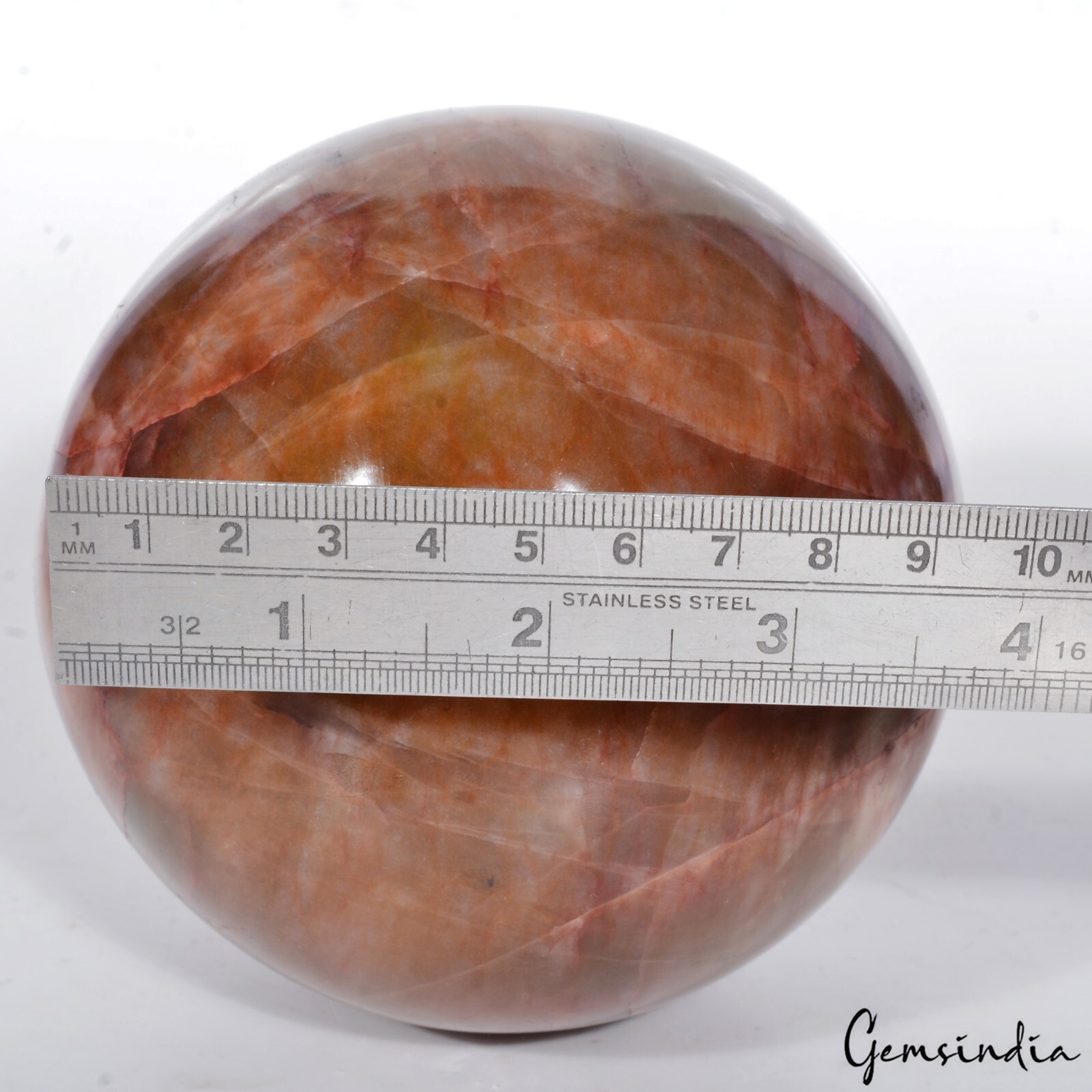 2 Kilo Red Jasper Sphere – Large Crystal Ball for Healing & Energy Decor 4.4 in