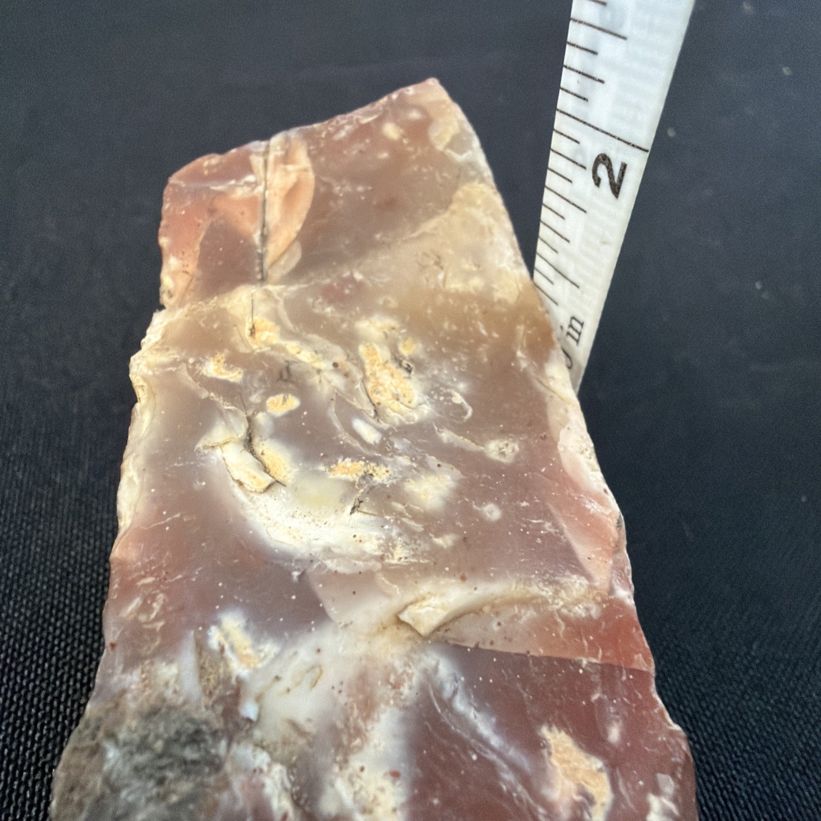 Beautiful Jasper Opaque Quartz Red Orange Uncut Natural Stone 194g G12