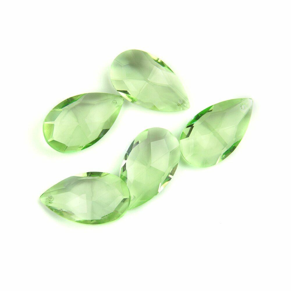 Colored Lighting Teardrop Crystal Glass Prism Chandelier Spare Parts Accessories
