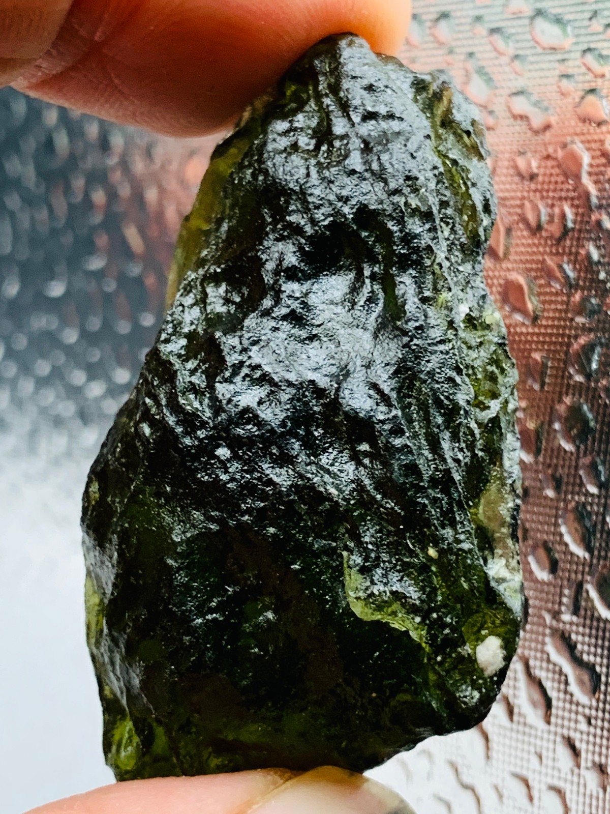 TOP Moldavite Raw Moldavite Crystal from Czech Republic PICcertificate 90CT