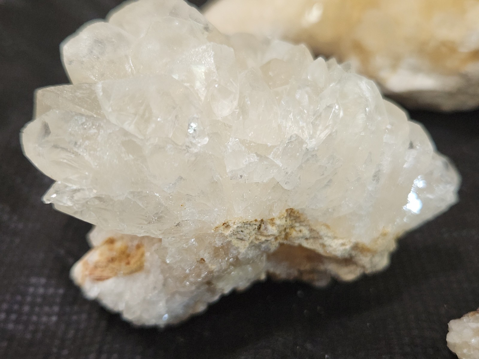Calcite Crystal Collection 5 pieces from Florida LOT Honey Clusters UV Mineral