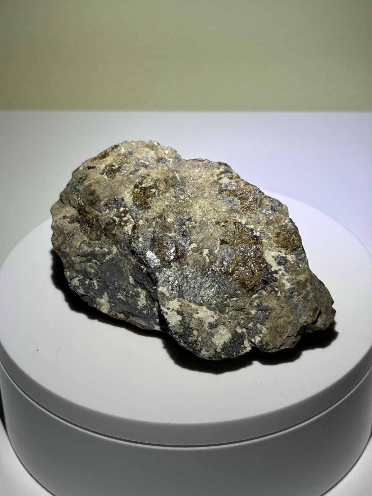 LUMINOUS Hardystonite, Willemite, & Franklinite Fluorescent Mineral Specimen