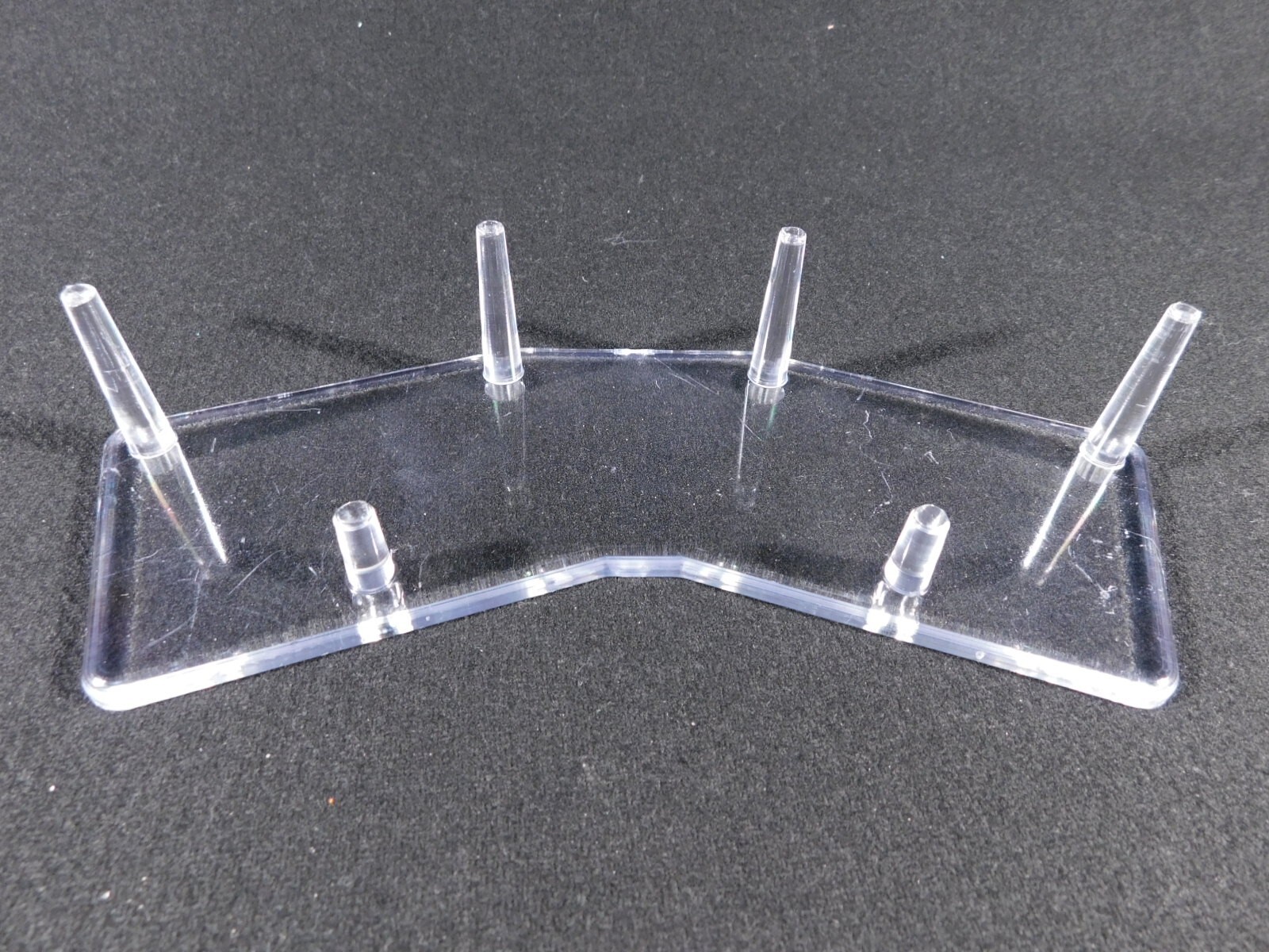 DOUBLE Three Post SPHERE Display Stand LARGE Size Clear Acrylic