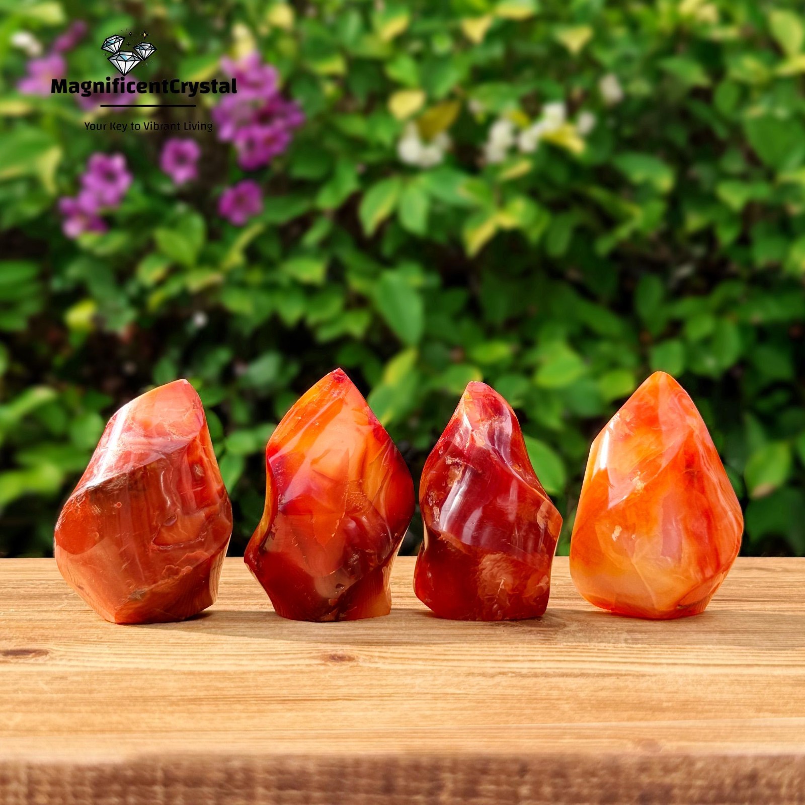 100G Genuine Carnelian Crystal Flame Tower Reiki Sacral Chakra Healing Red Stone