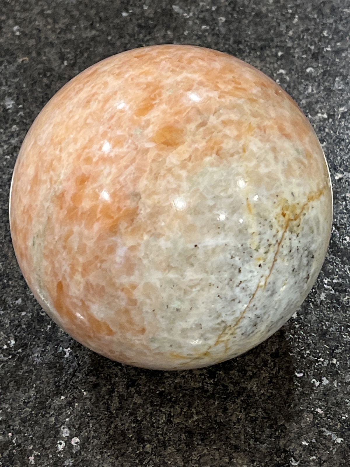 Large 1576g (3.75lb) Sunstone Quartz Crystal Sphere Polished Healing Stone🔥