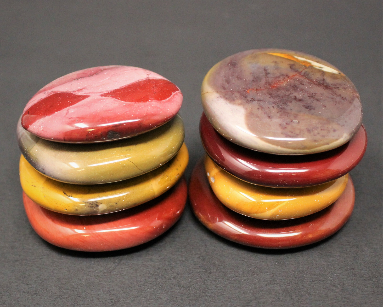 Mookaite Palm Stone MEDIUM (Smooth Polished Mookaite Gemstone Worry Stone)