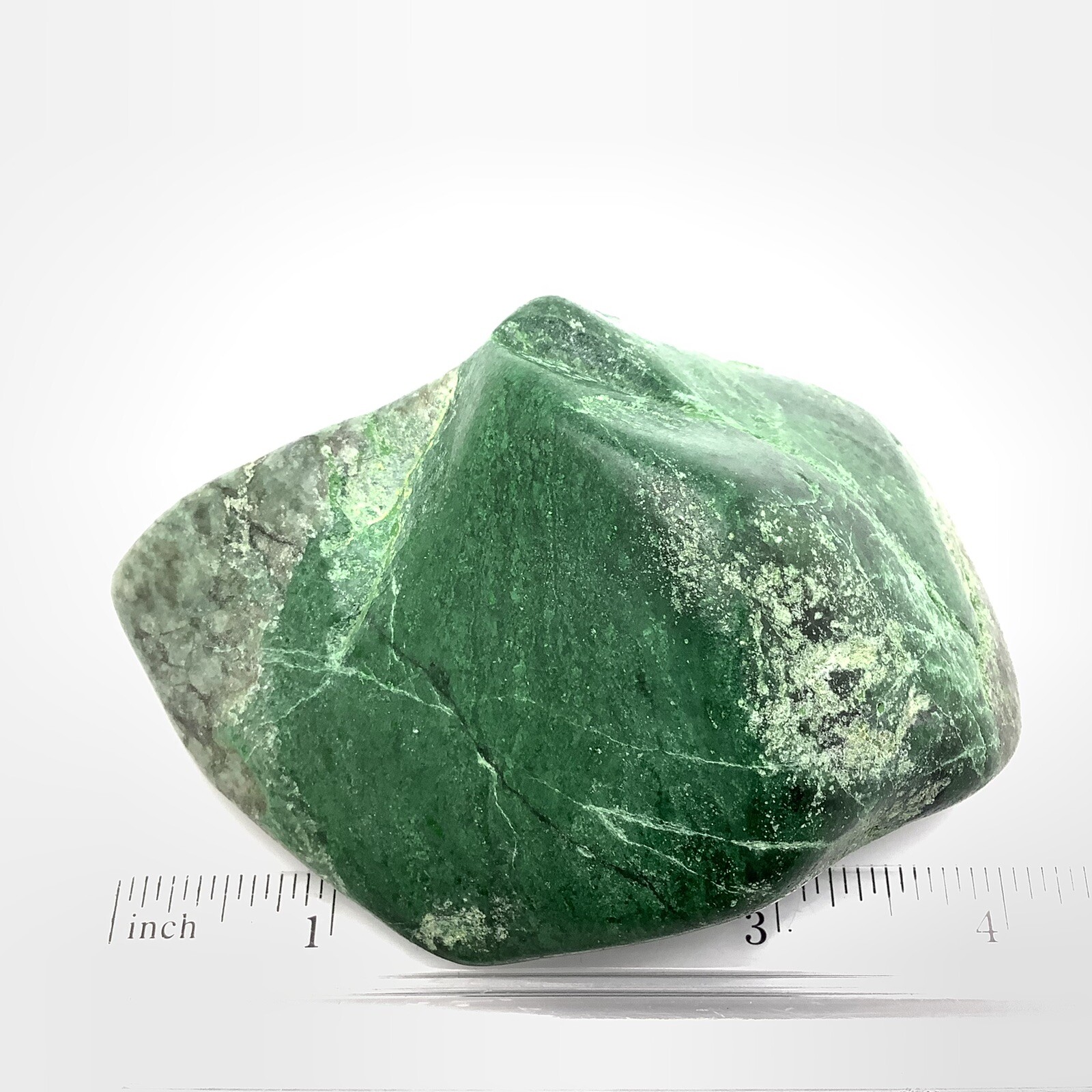 Siberian Jadeite Cobble Chromium Green Jadeite Jade Stone Specimen Siberia 445g