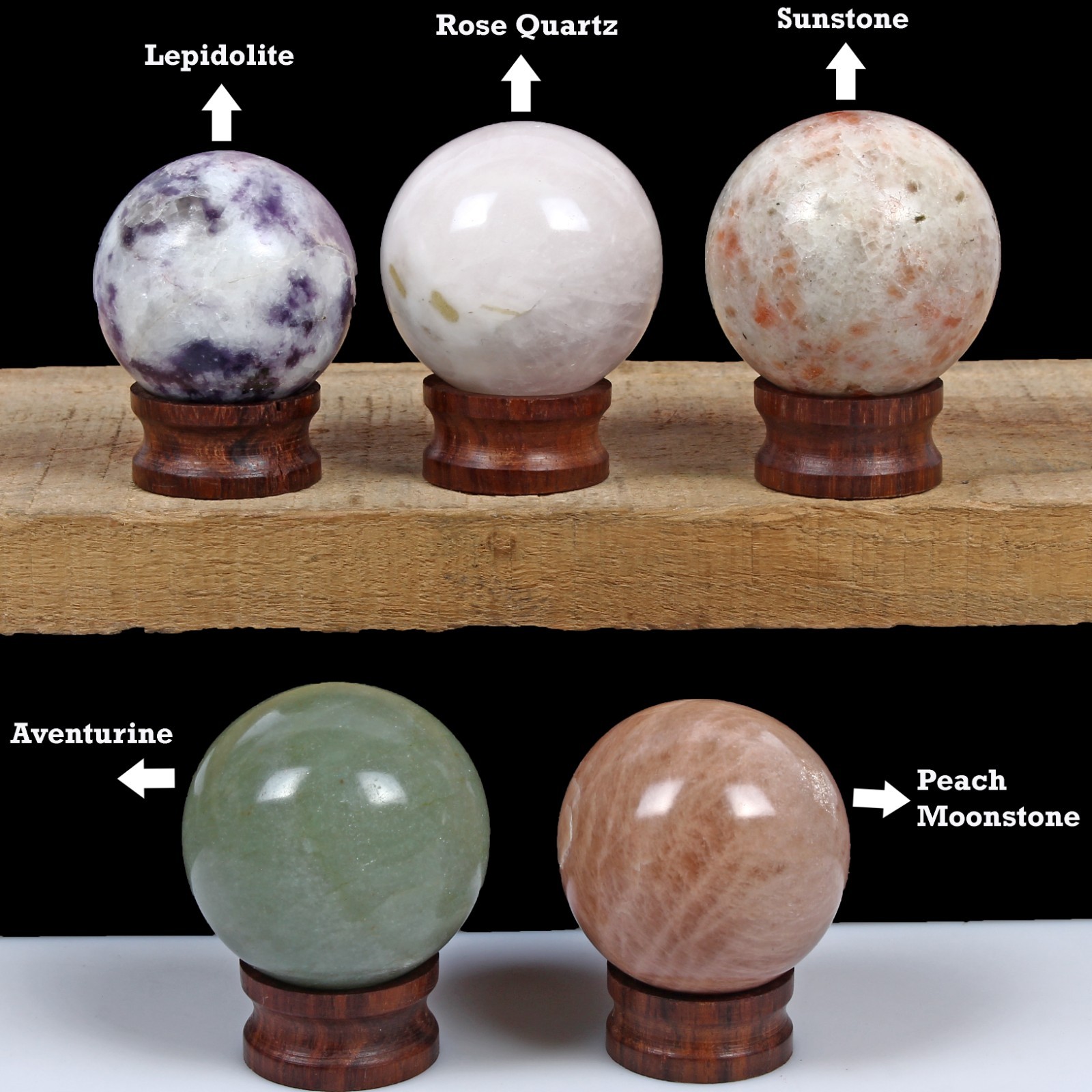 2200 Ct Natural Untreated Multi Gems Sphere Healing Crystal Gems Ball With Stand