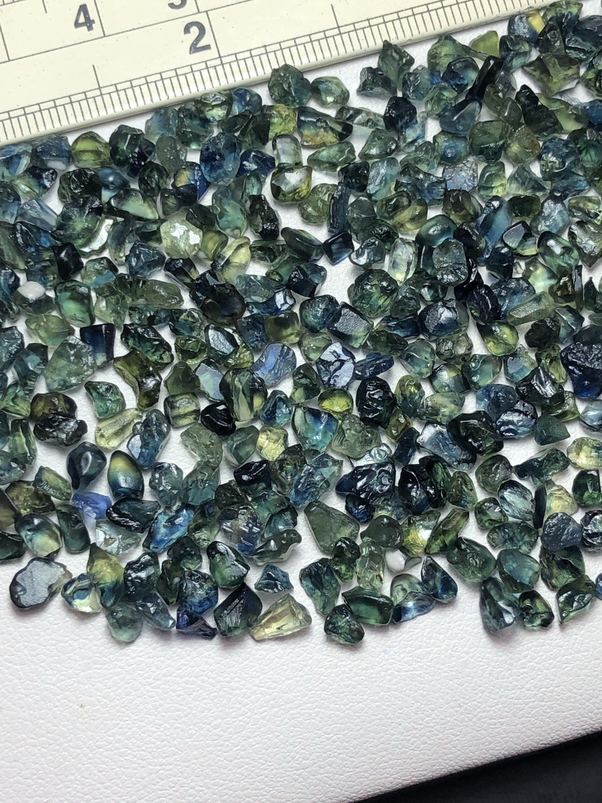 41 Gram /Rough Teal Bicolor Sapphire From Africa Mine, Ready For MM Size Cutting