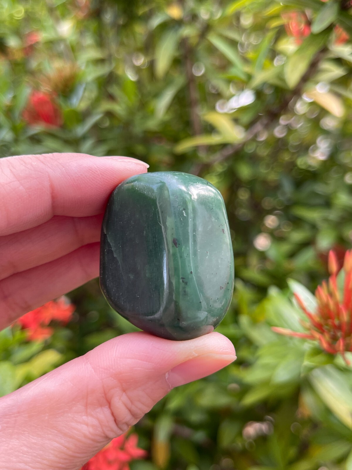 Nephrite Jade Tumbled Stones, 1-1.5 Inch Nephrite Jade Crystals, Healing Crystal