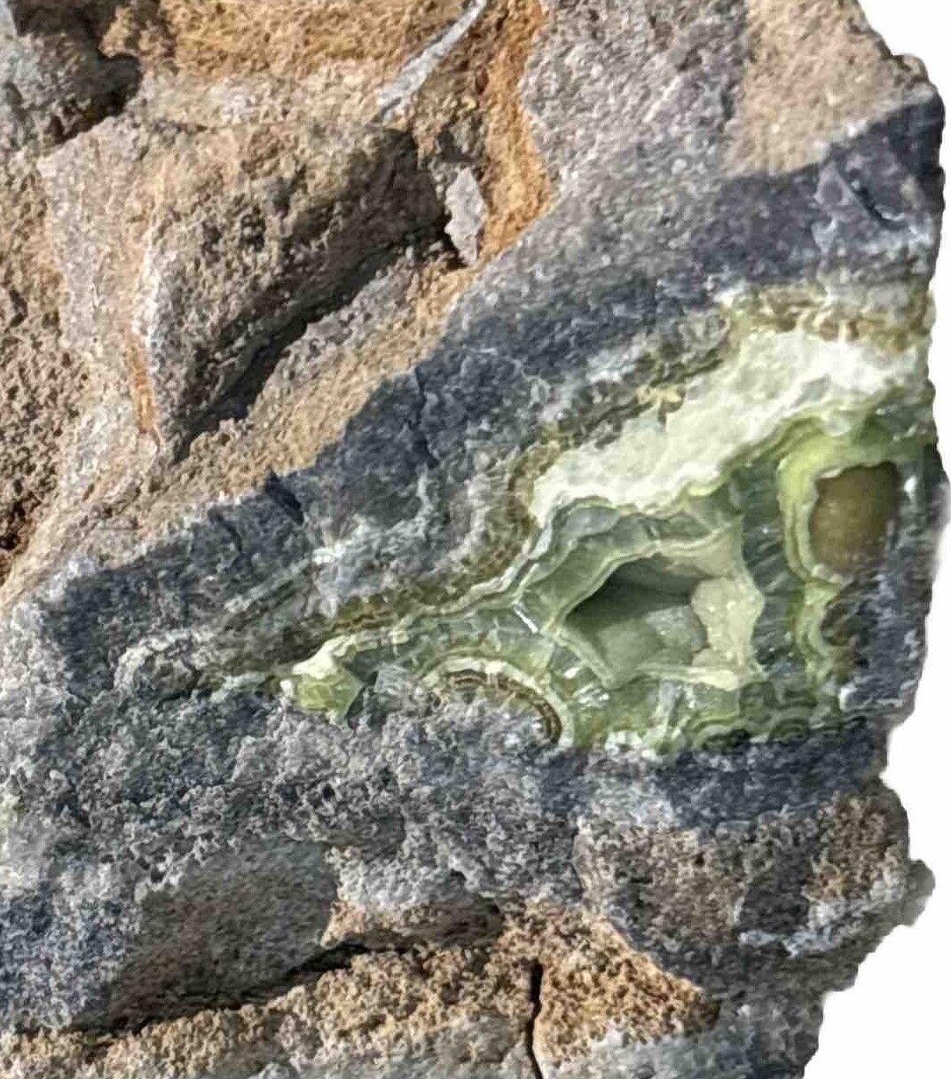 Botryoidal Green Wavellite Crystals on Matrix from Arkansas 2.5in.x2in.