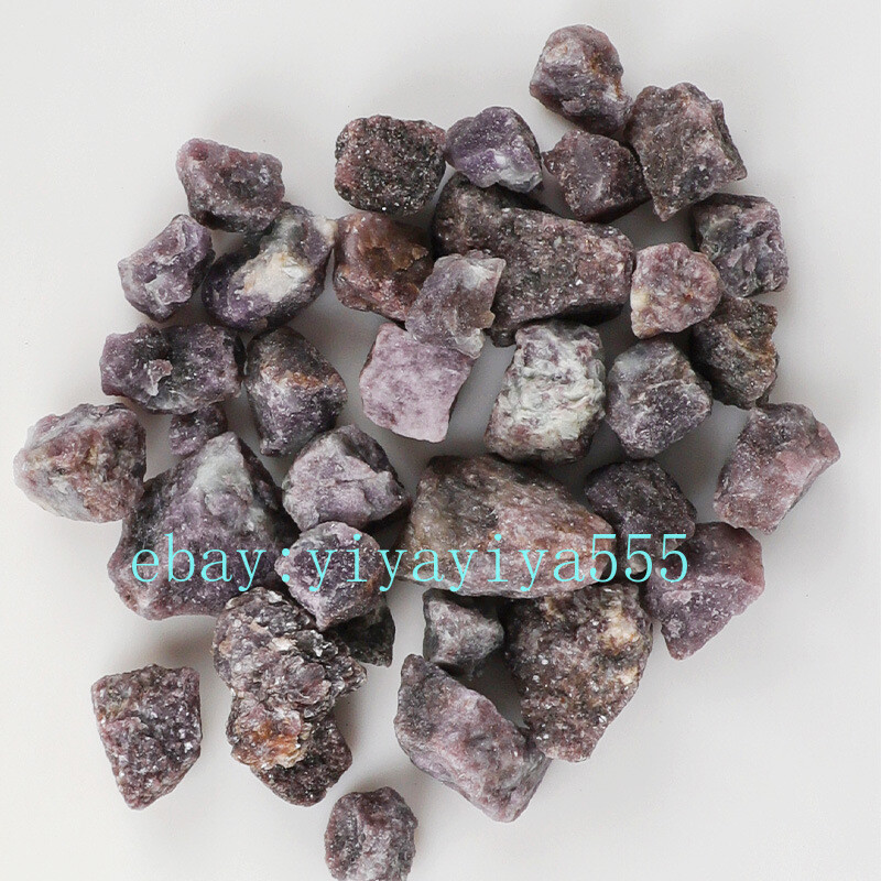 Natural lilac purple raw ore crystal raw stone demagnetized crushed stone