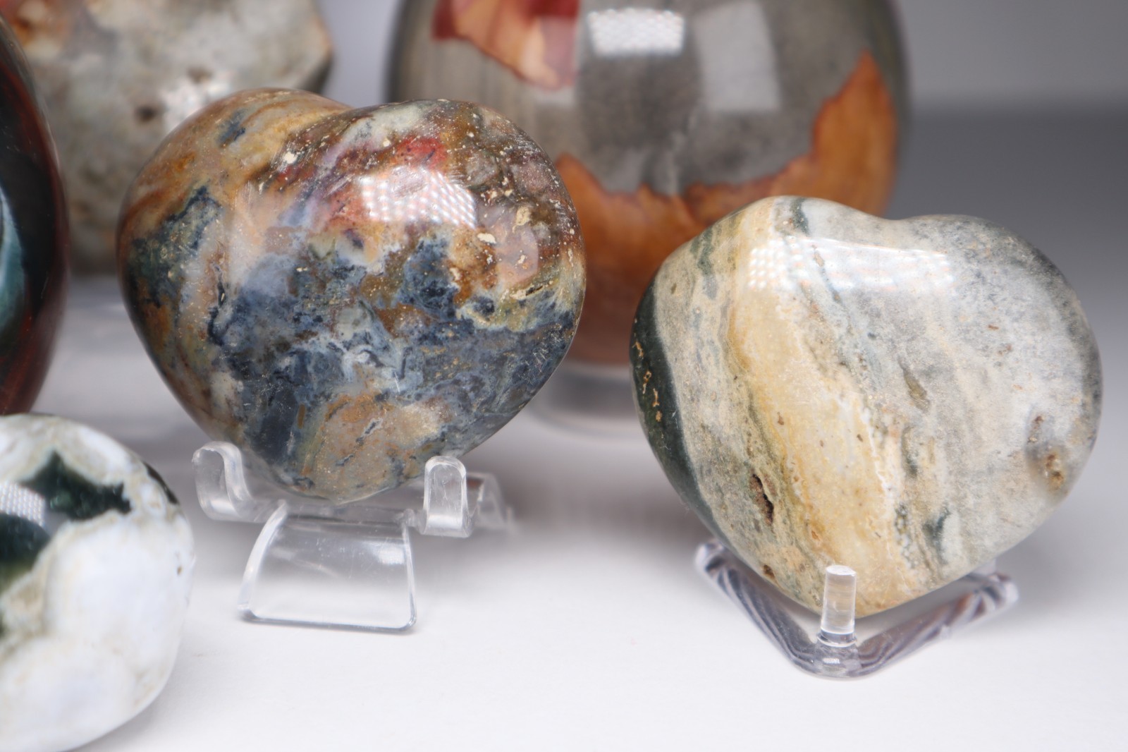HUGE Polished JASPER CRYSTALS Collection – 12.5 lbs Mixed Sea Jasper Polychrome