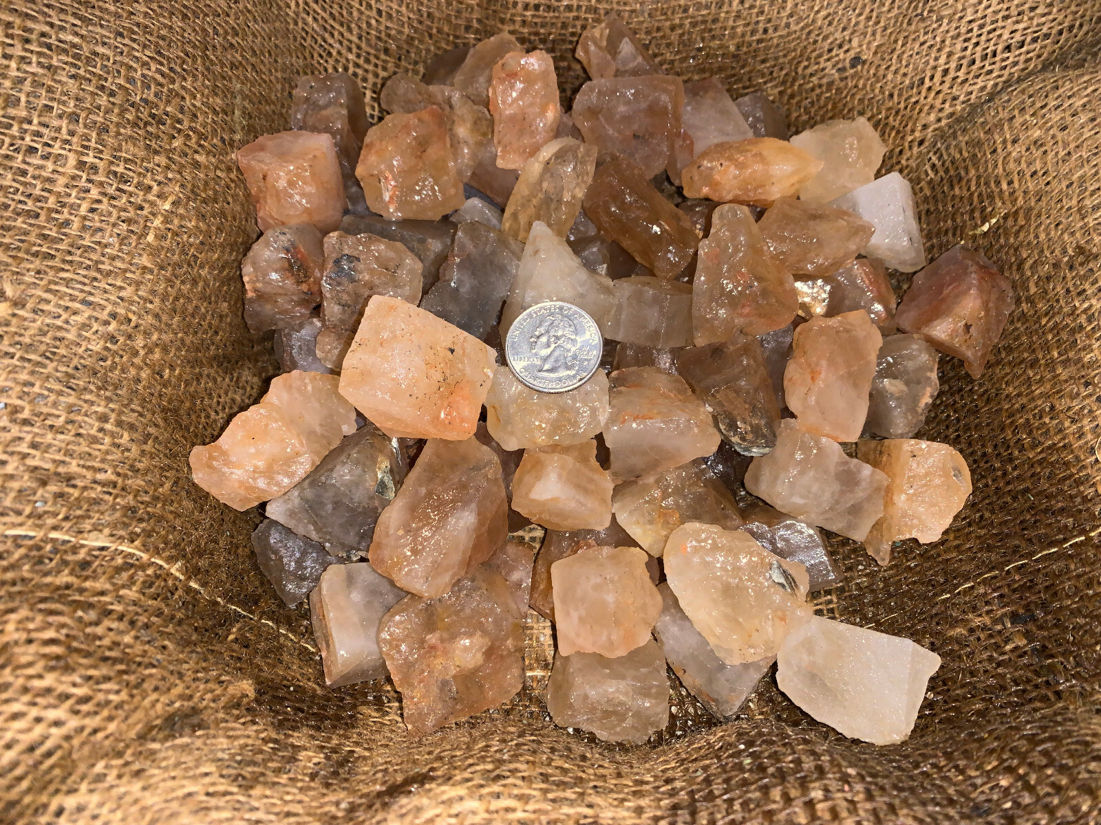 2000 Carat Lots of Citrine Topaz Rough – Plus a FREE Faceted Gemstone