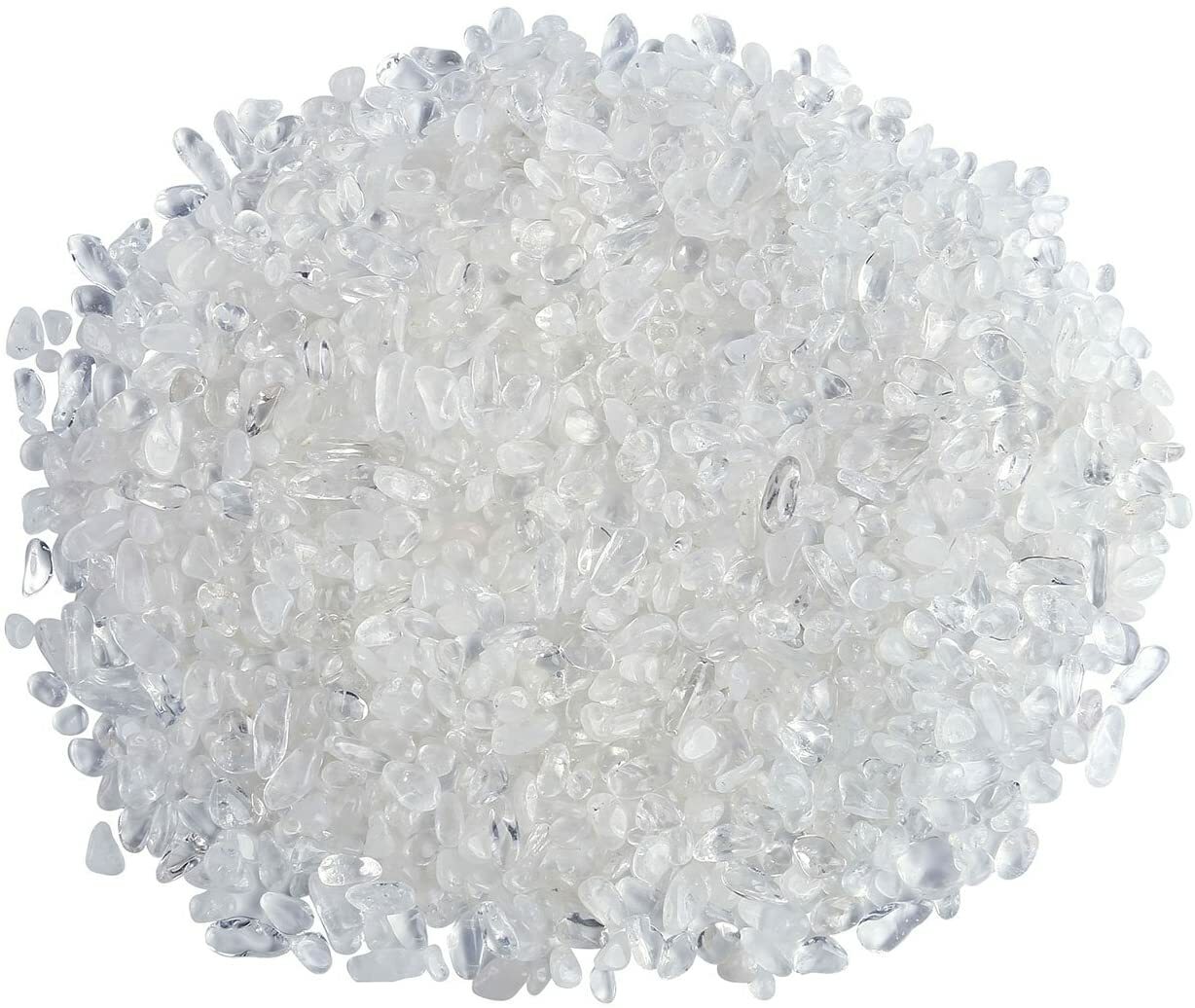 Bulk Clear Quartz Semi Tumbled Stones Chips Mini Crystal