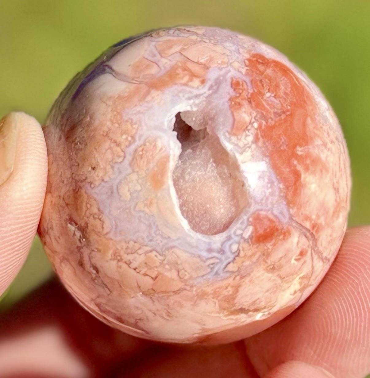 Cotton Candy Agate Sphere 40mm/87g