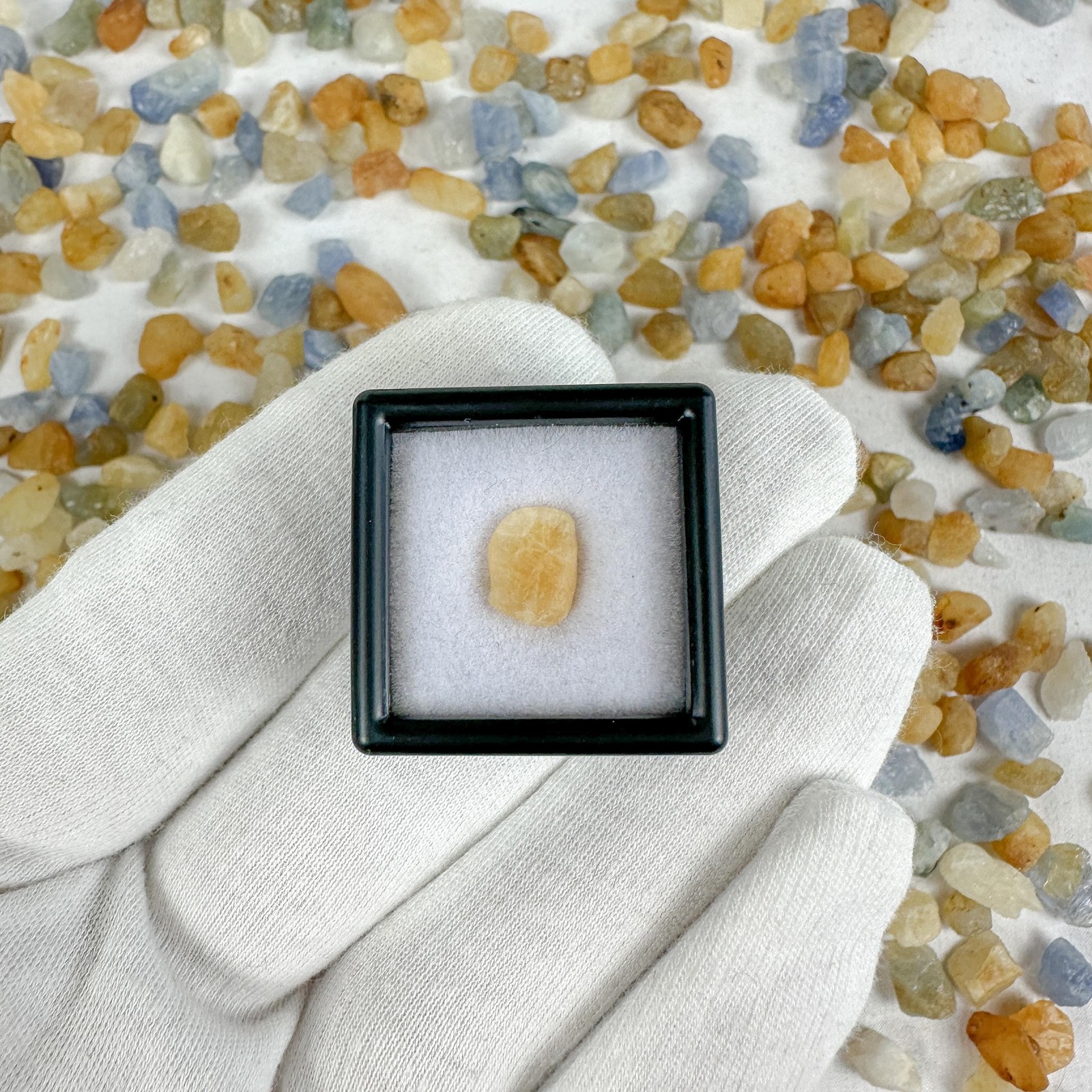 Natural Raw Blue & Yellow Sapphire Crystal / Prosperity / Astrology