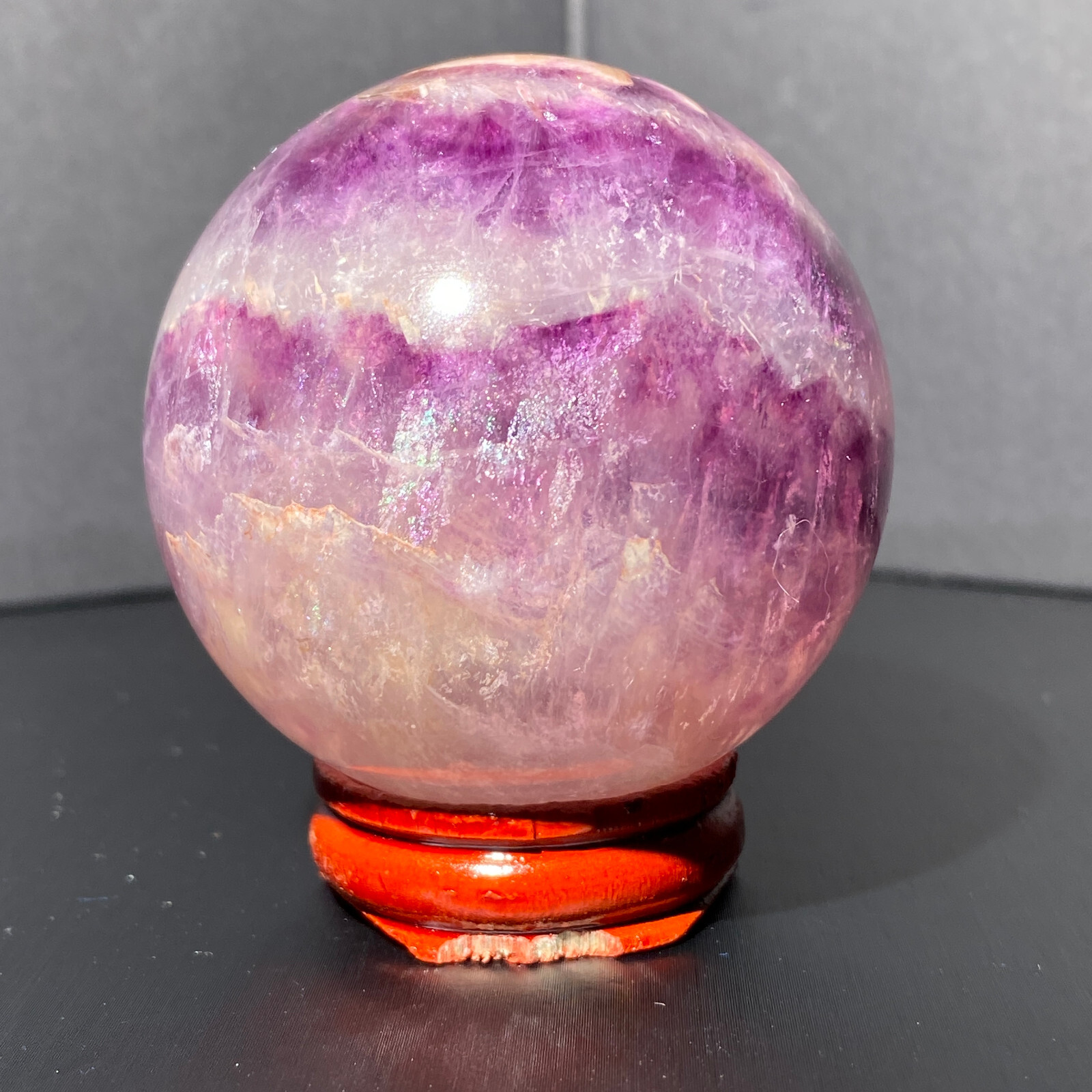 352g Natural Turtle Back Stone Egg Shape Dragon Crystal Crack Healing
