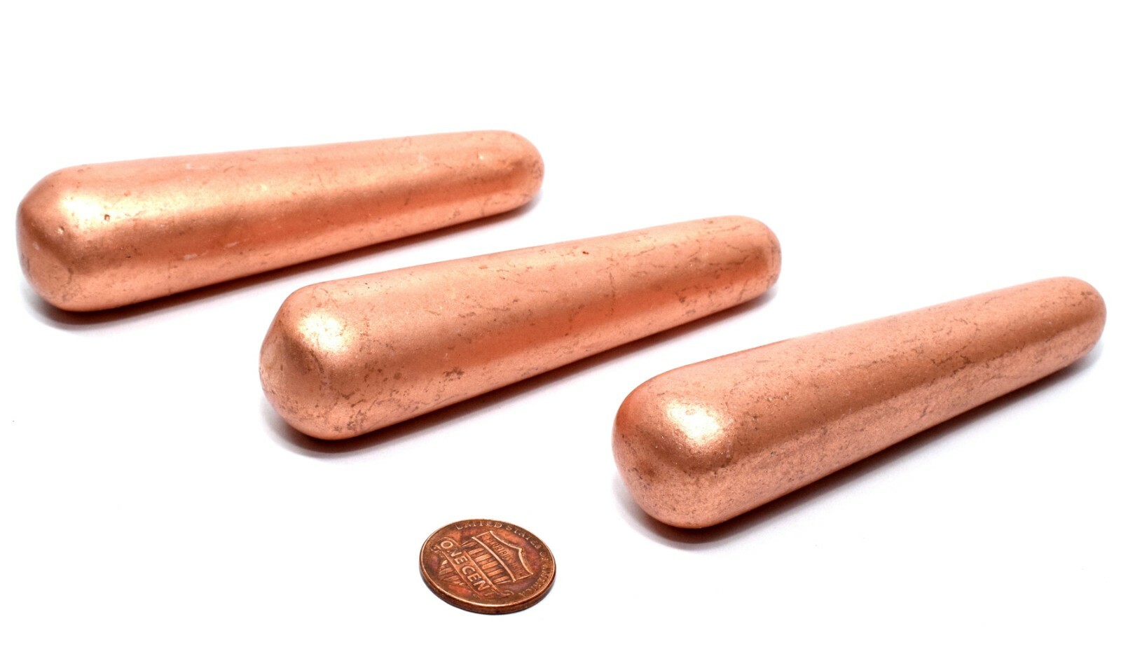3.5″ Native Michigan Solid Copper Crafted into Metal Massage Wand Point (1PC)