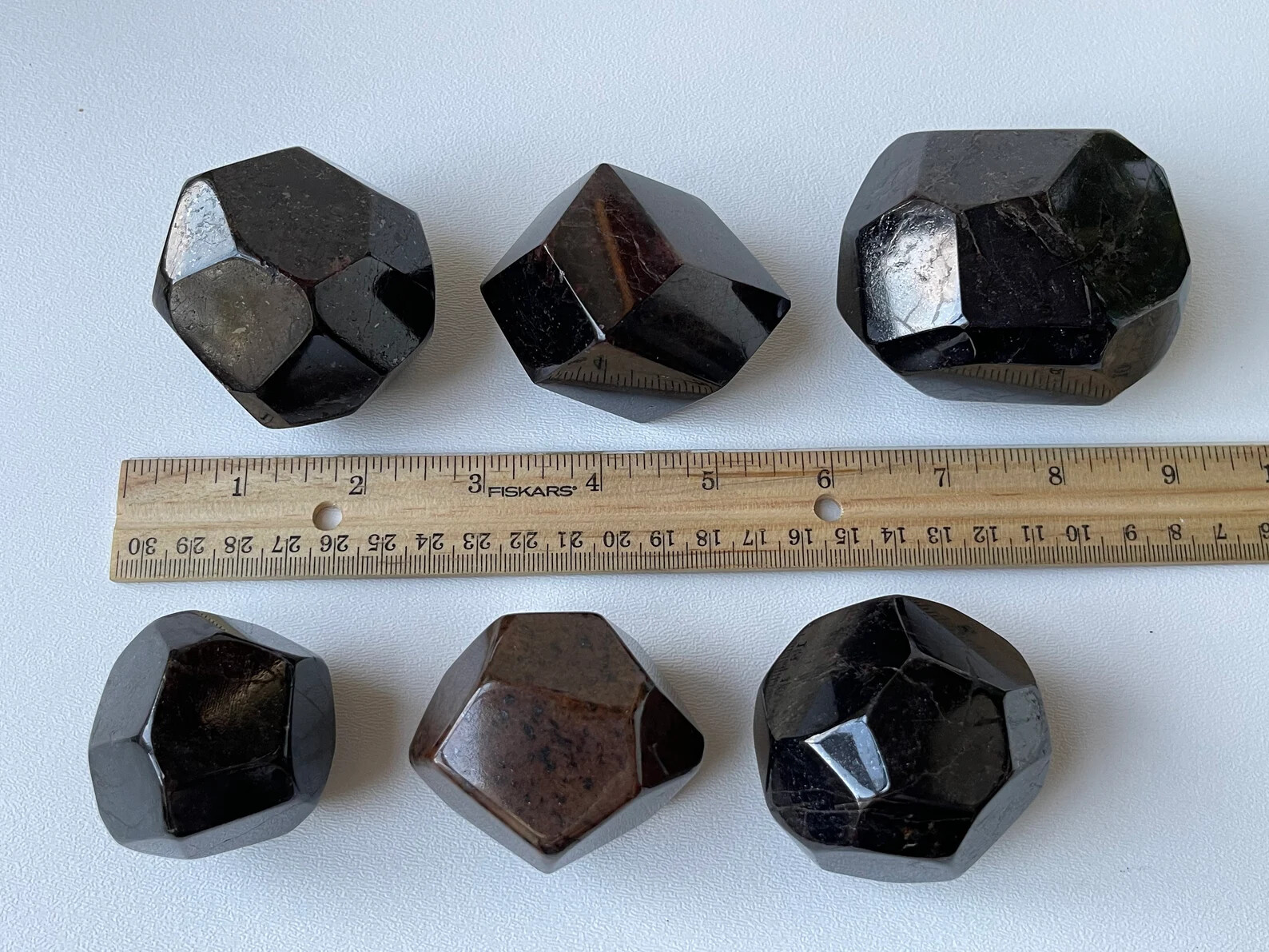 Extra Large Garnet 8 Sides Polished,1.75 to 3″ Polished Almandine Garnet Faceted
