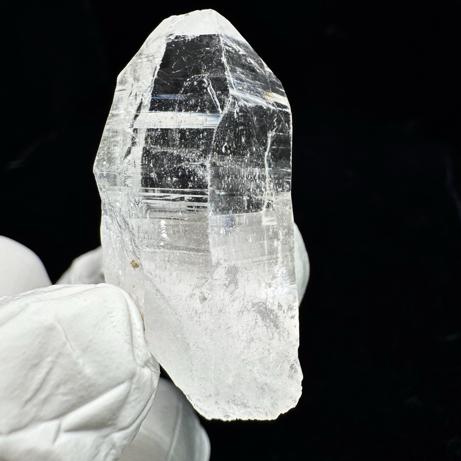 Ganesh Himalayan Quartz Nepal High Clarity Dense Akashic Lemurian Lines Crystal
