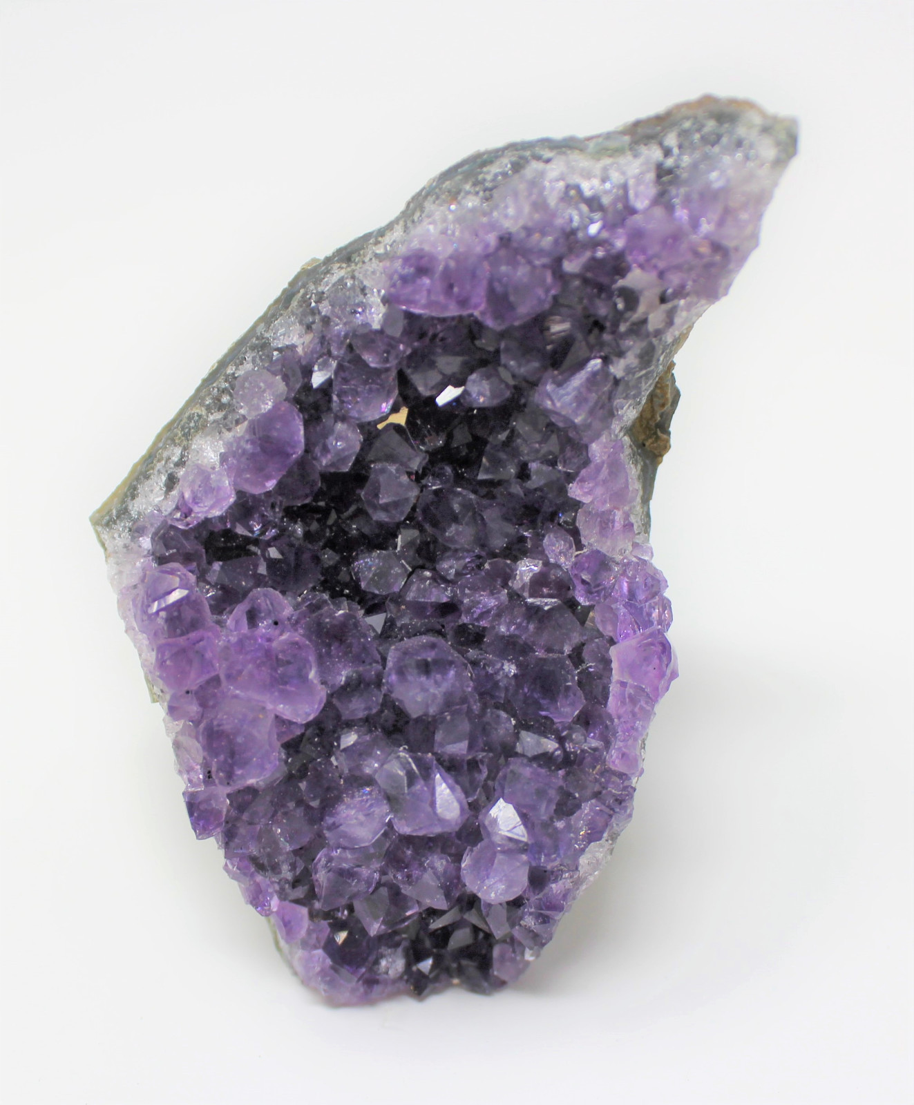 Stunning LARGE Amethyst Cut Base Cluster, Crystal Quartz Geode 8 – 11 oz