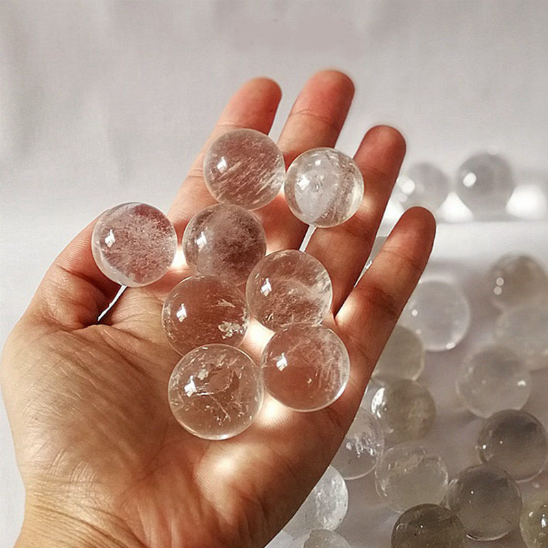 Natural Quartz Crystal Healing Gem Sphere Ball Energy Stone Reiki Decor W/ Stand