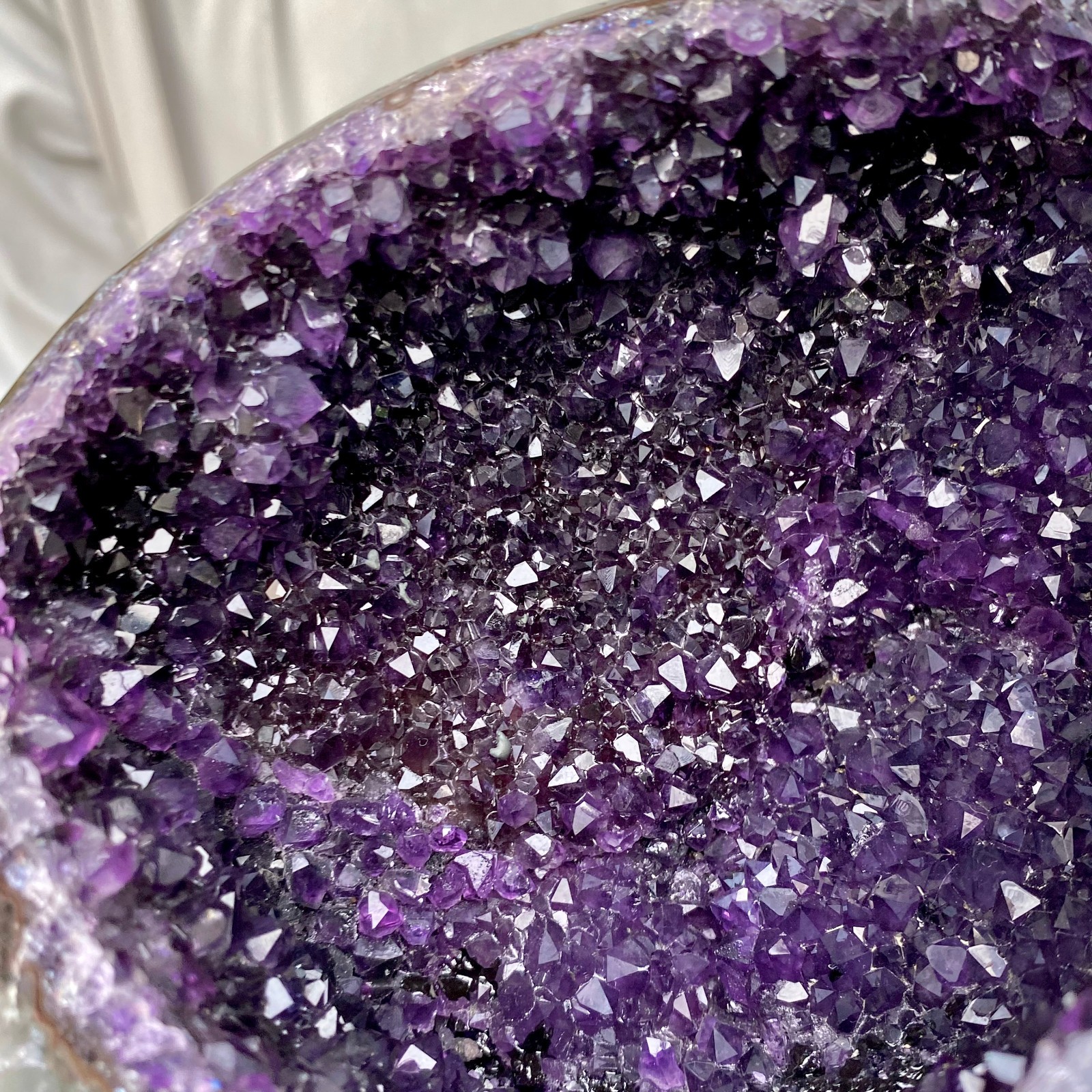5.99LB High quality Natural Amethyst geode quartz crystal Dinosaur egg healing
