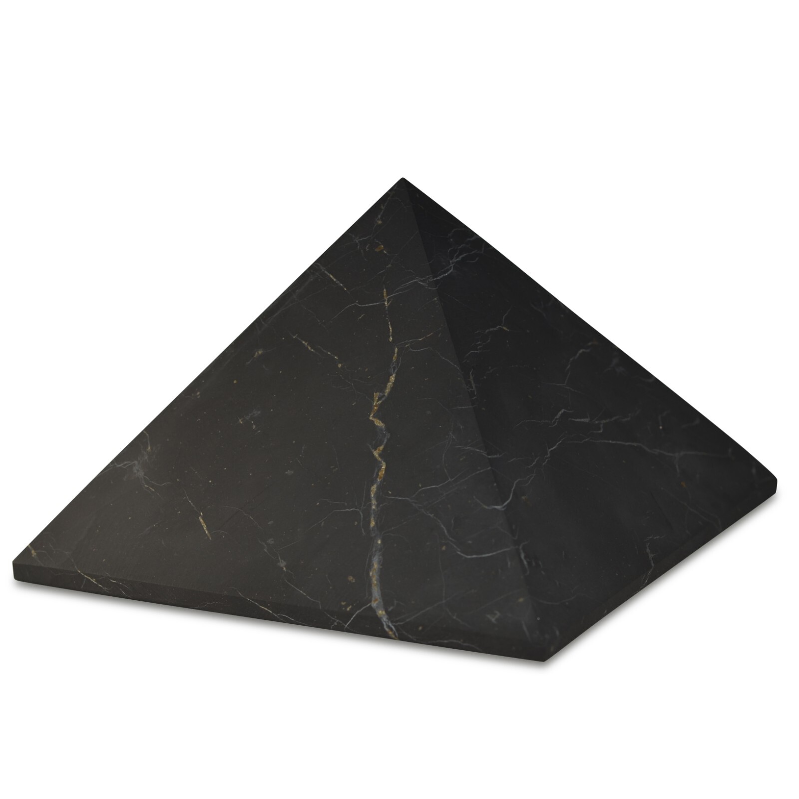 Shungite World Shungite Pyramid – Various sizes ( Polished or Unpolished )